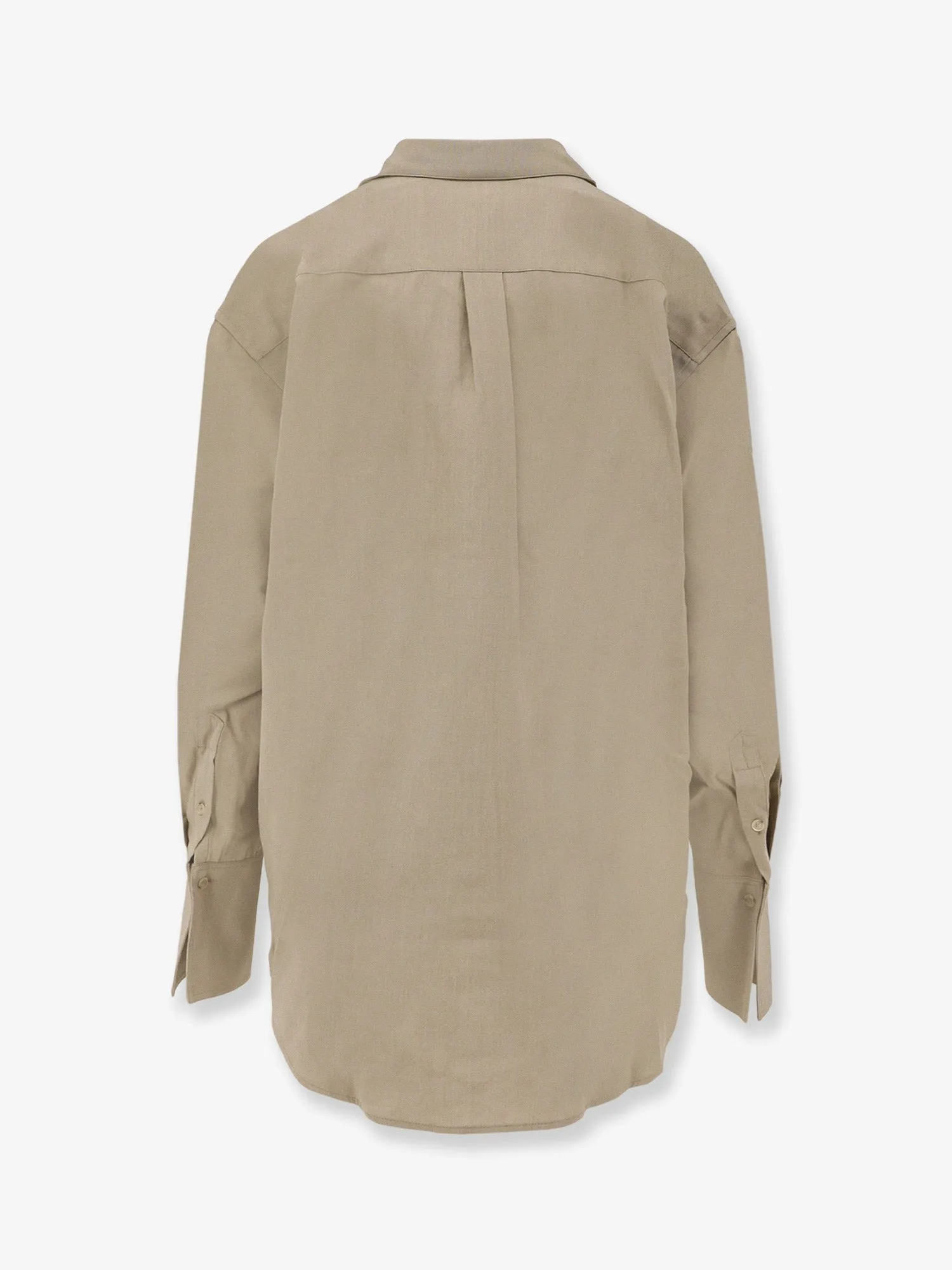 Green Viscose-Wool Oversized Shirt sold by Lord & Taylor product image thumbnail 2