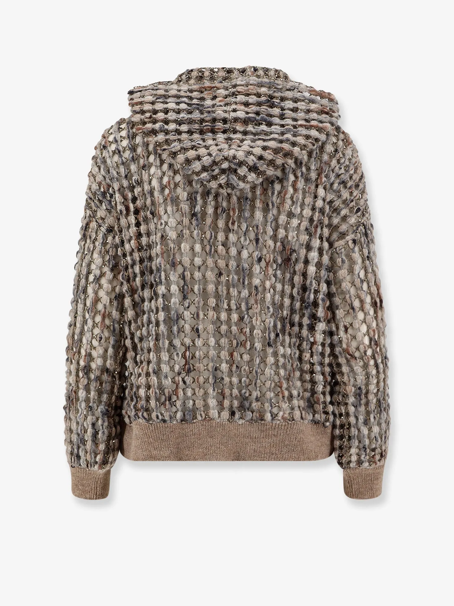 Perforated Wool-Blend Hooded Cardigan sold by Lord & Taylor product image thumbnail 2