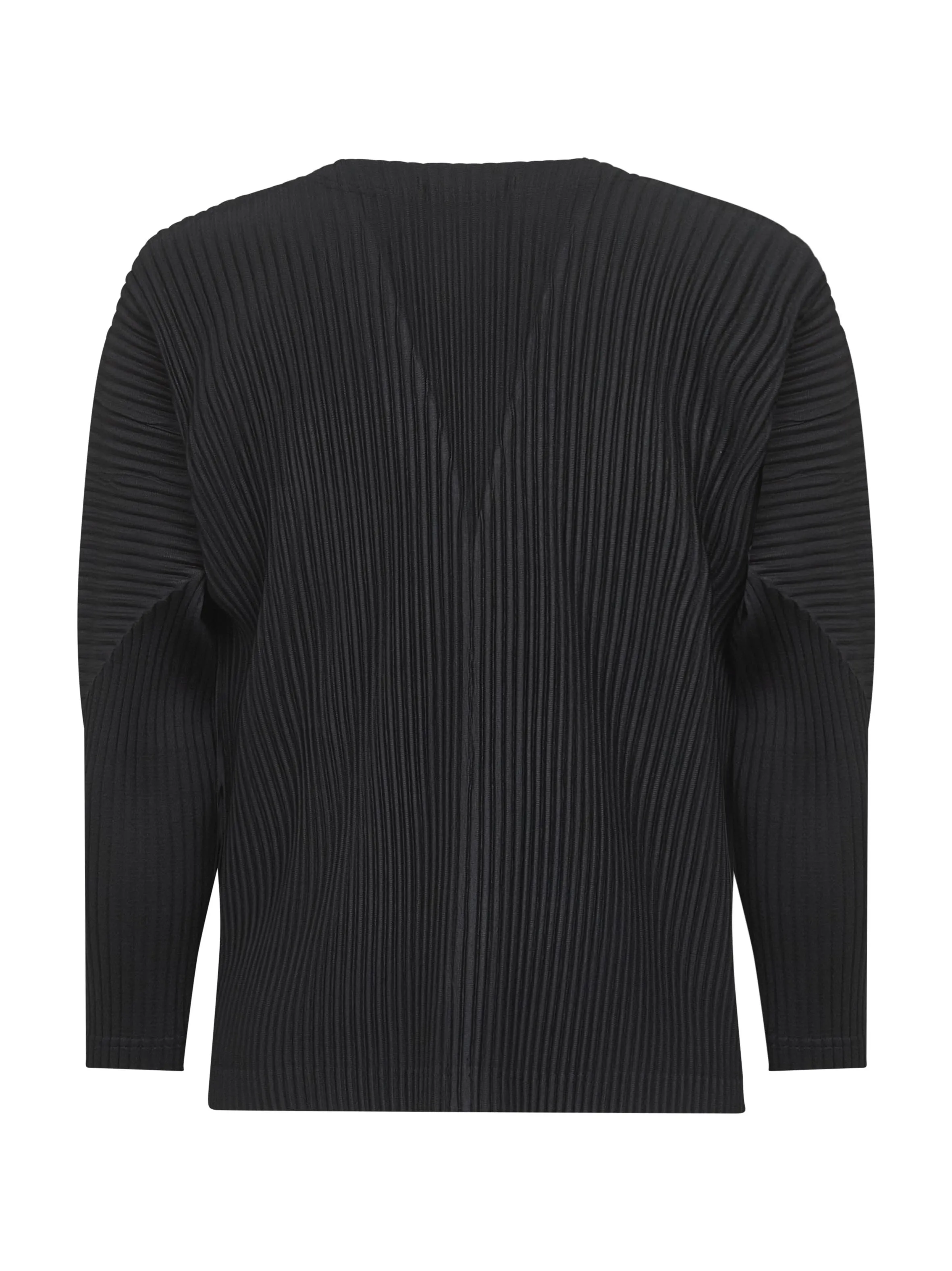 Black Pleated V-Neck Cardigan sold by Lord & Taylor product image thumbnail 2