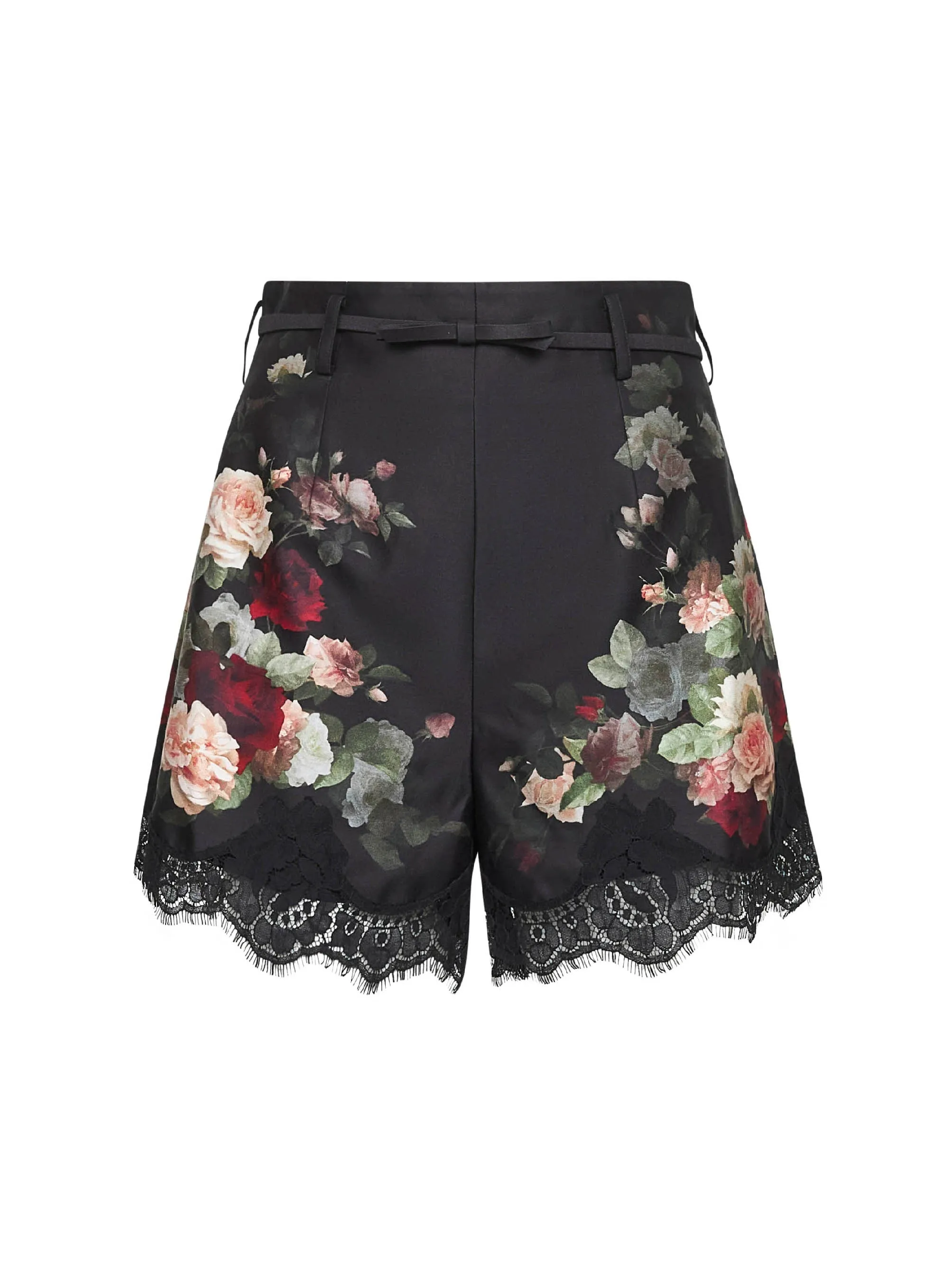Black Cascade Print Shorts sold by Lord & Taylor