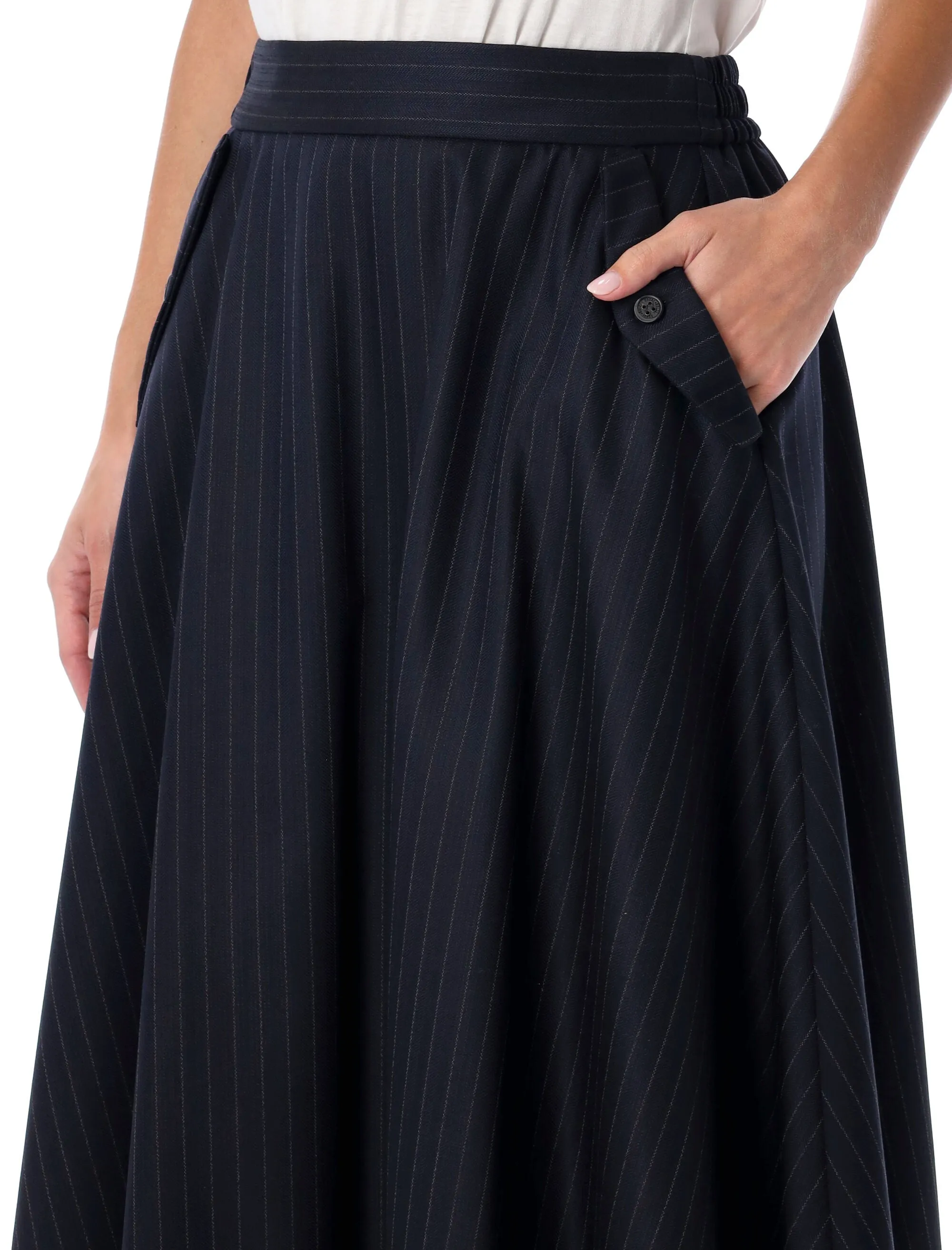 VIRGIN WOOL MIDI SKIRT sold by Lord & Taylor product image thumbnail 3