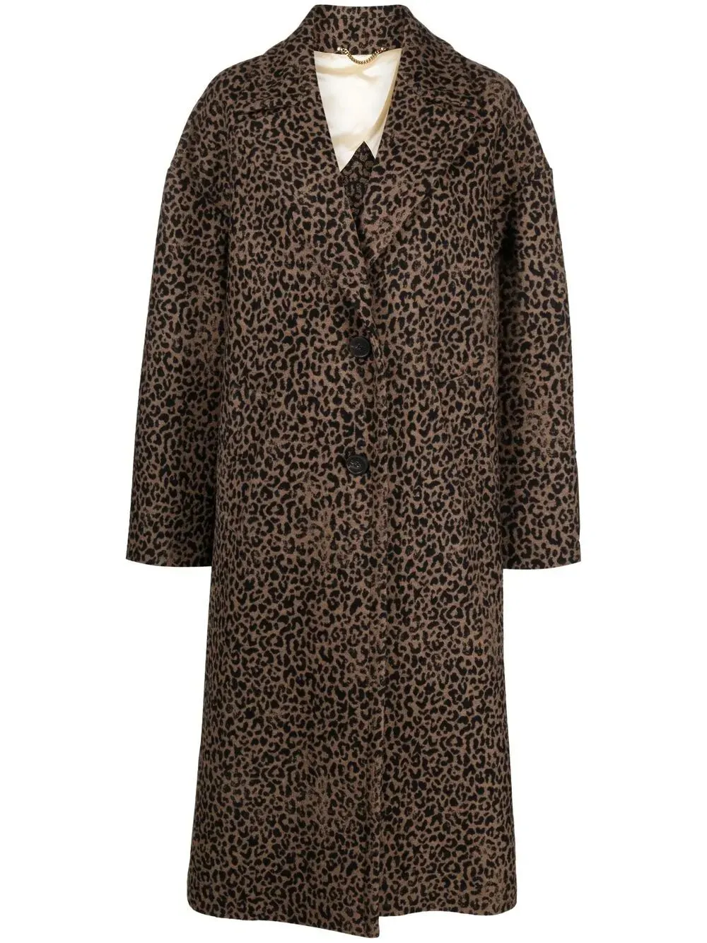 SINGLE-BREASTED COCOON COAT WITH JACQUARD MOTIF sold by Lord & Taylor