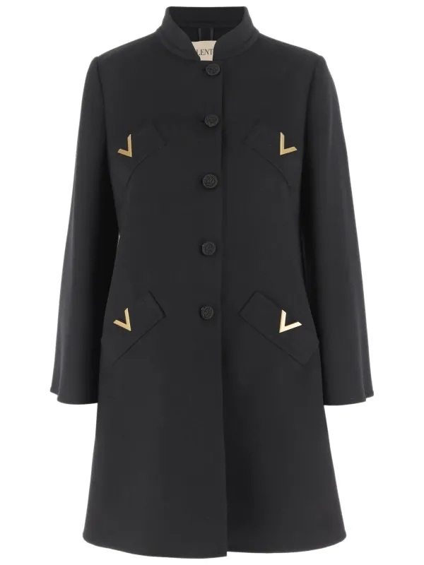 COMPACT DRAP COAT WITH V GOLD sold by Lord & Taylor