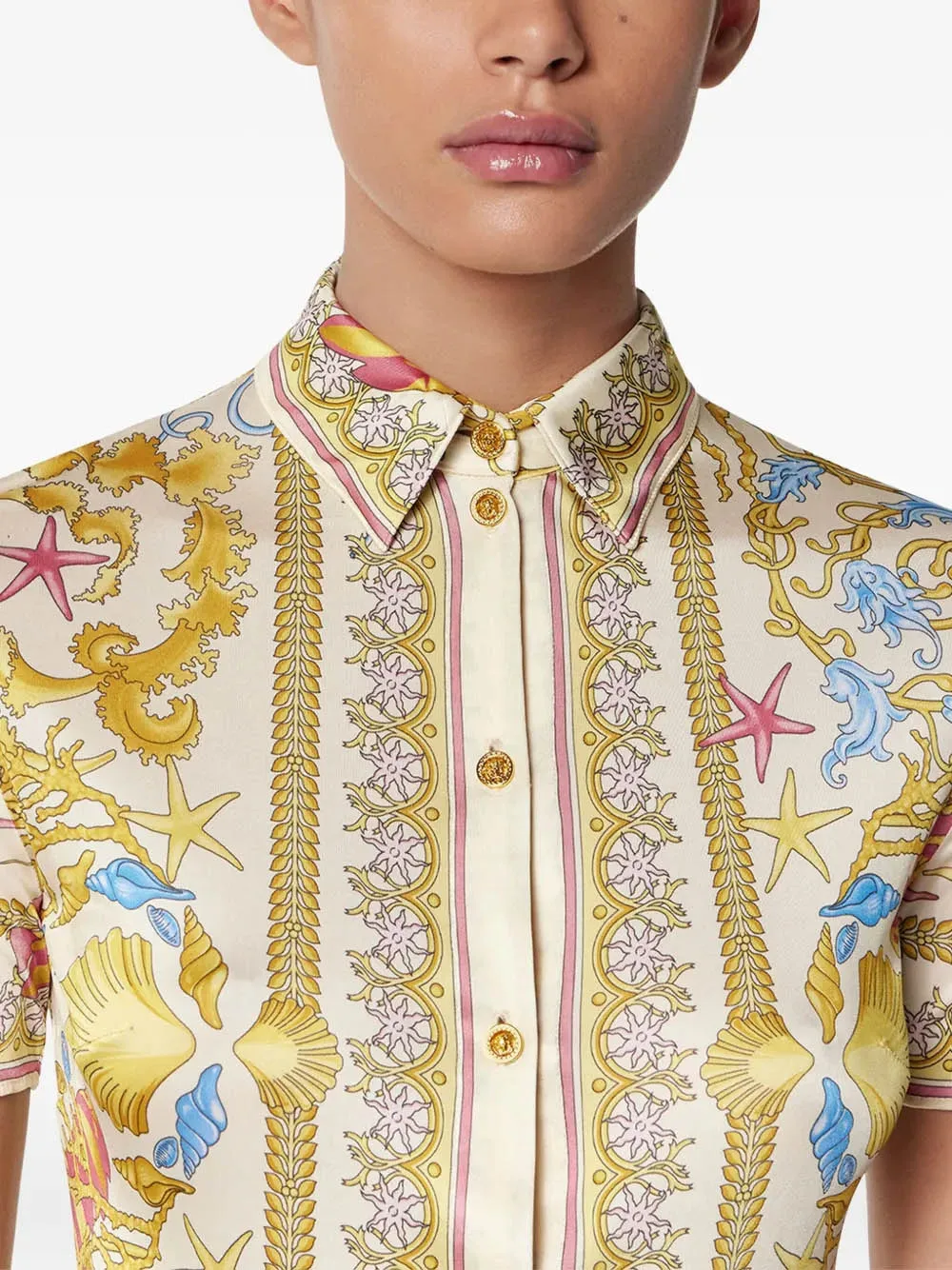 UNDERWATER BAROCCO FITTED MIDI SHIRT DRESS sold by Lord & Taylor product image thumbnail 5