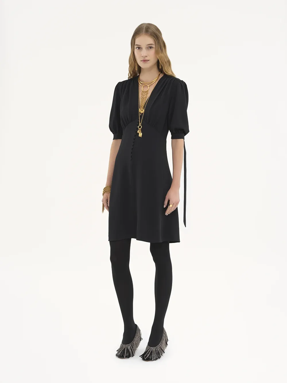 A-LINE DRESS IN CRÊPE sold by Lord & Taylor product image thumbnail 3