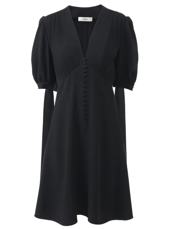 A-LINE DRESS IN CRÊPE sold by Lord & Taylor