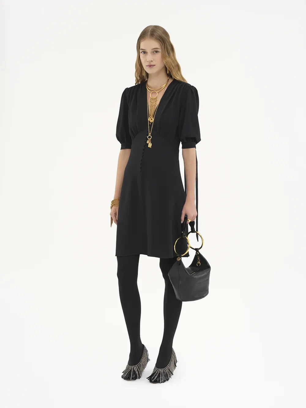 A-LINE DRESS IN CRÊPE sold by Lord & Taylor product image thumbnail 2
