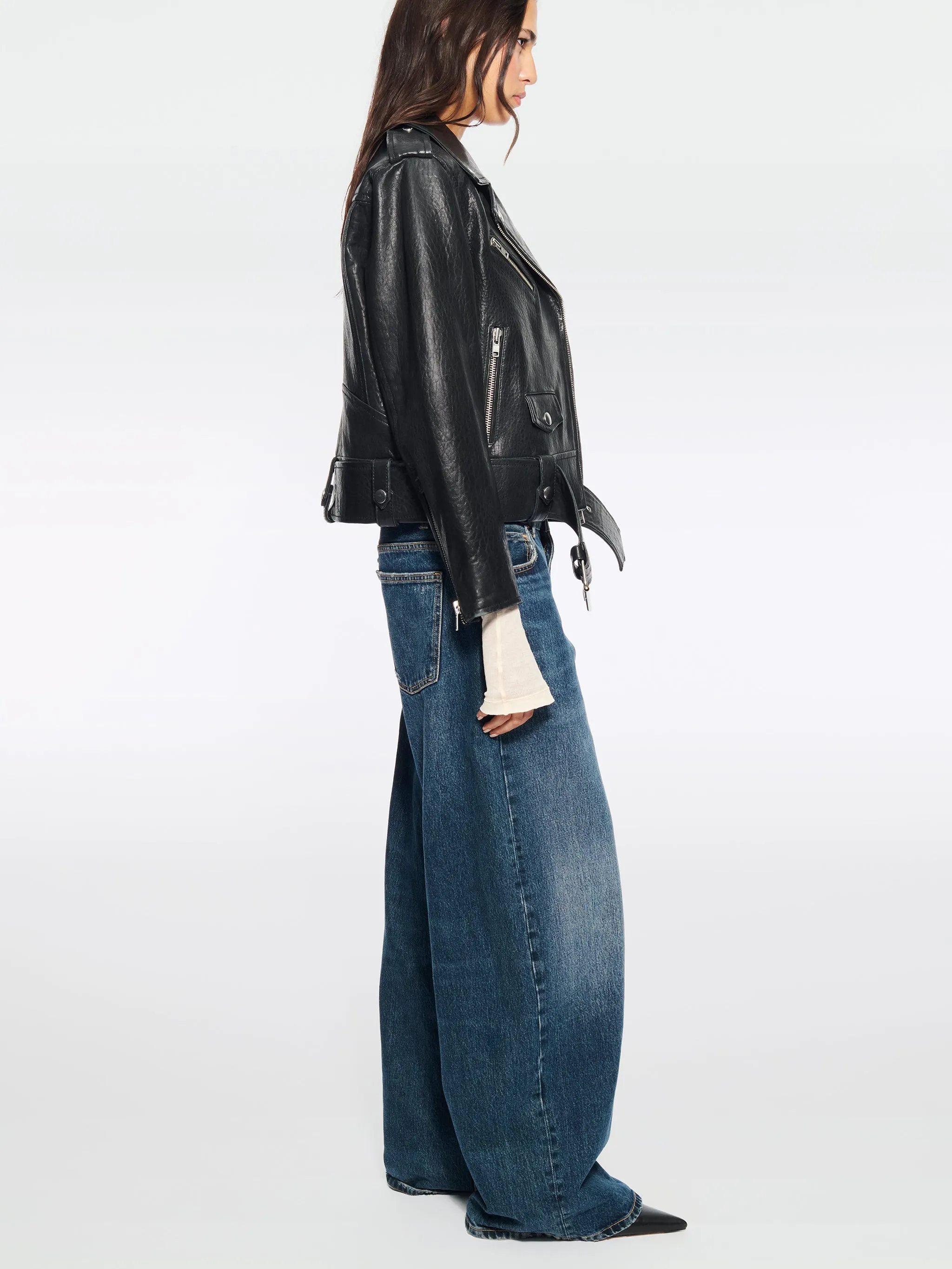 ICON BIKER JACKET sold by Lord & Taylor product image thumbnail 3