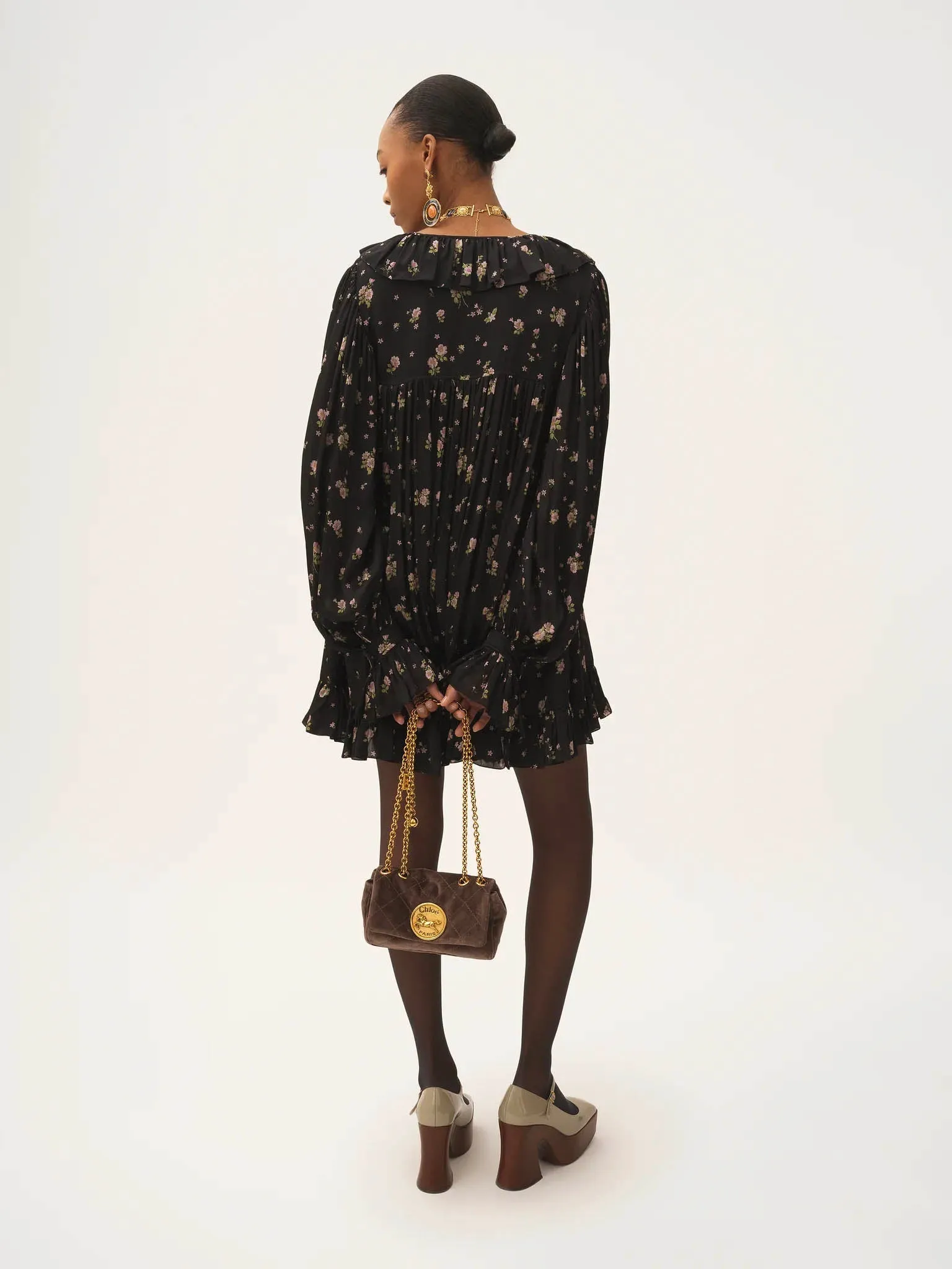 GATHERED MINI DRESS sold by Lord & Taylor product image thumbnail 4