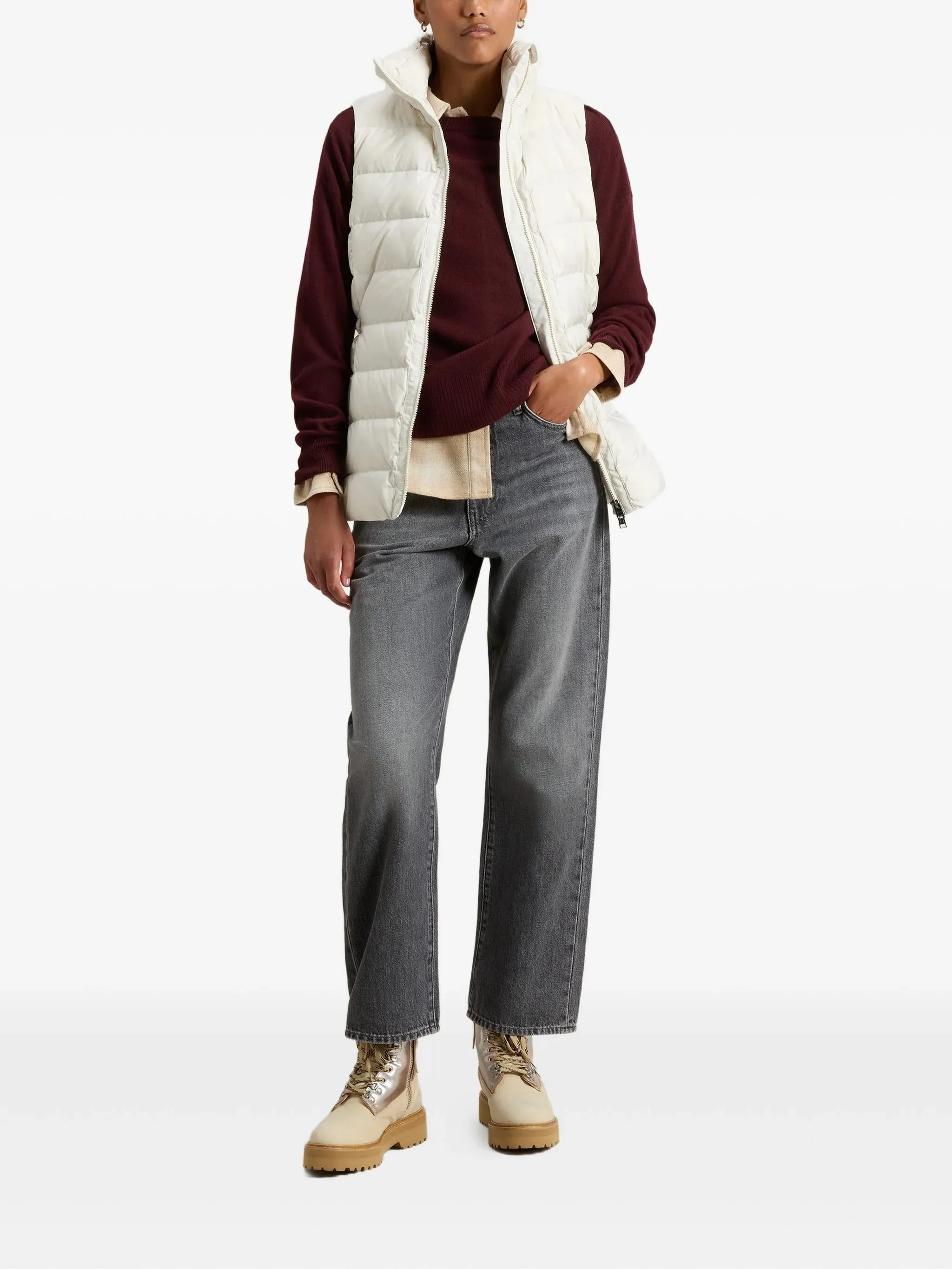 SHIRLEY QUILTED MICROFIBER VEST sold by Lord & Taylor product image thumbnail 2