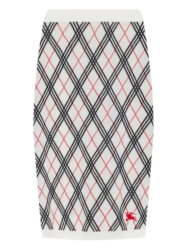 KNITTED SKIRT WITH CHECK sold by Lord & Taylor