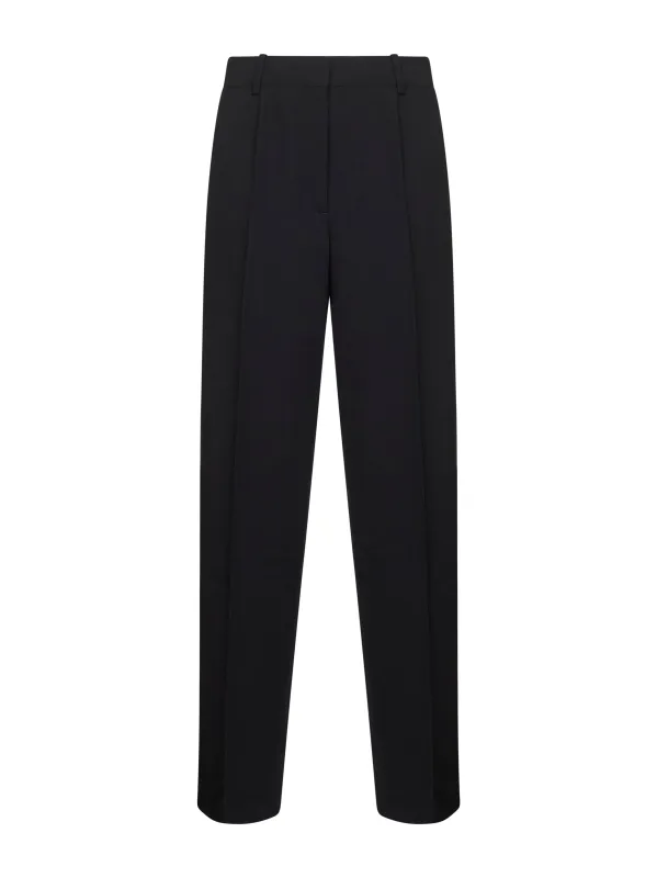 Wide Fluid Trousers in Black sold by Lord & Taylor
