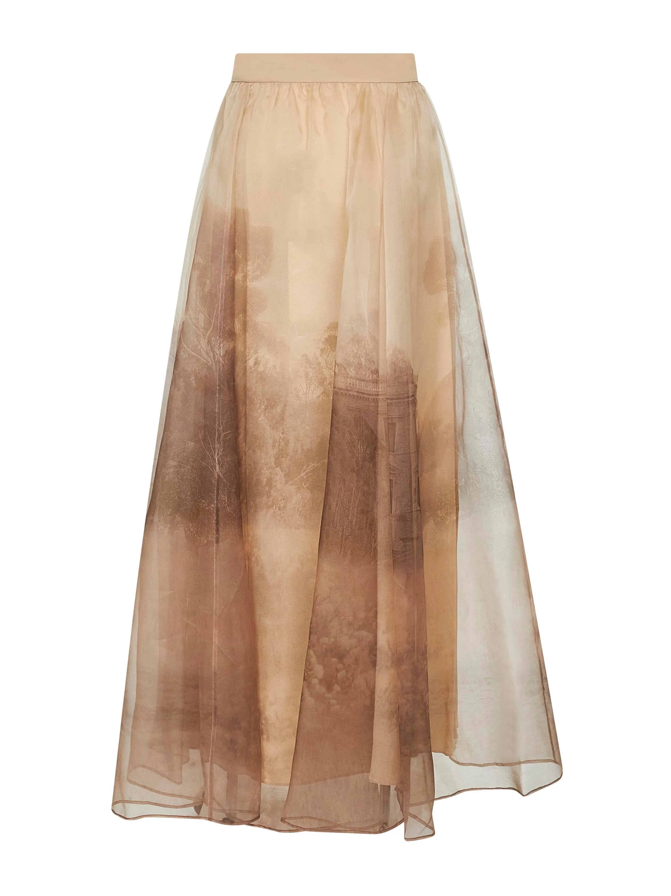 Landscape Print Organza Maxi Skirt sold by Lord & Taylor product image thumbnail 2