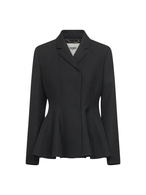 Grain de Poudre Double-Breasted Wool Jacket sold by Lord & Taylor