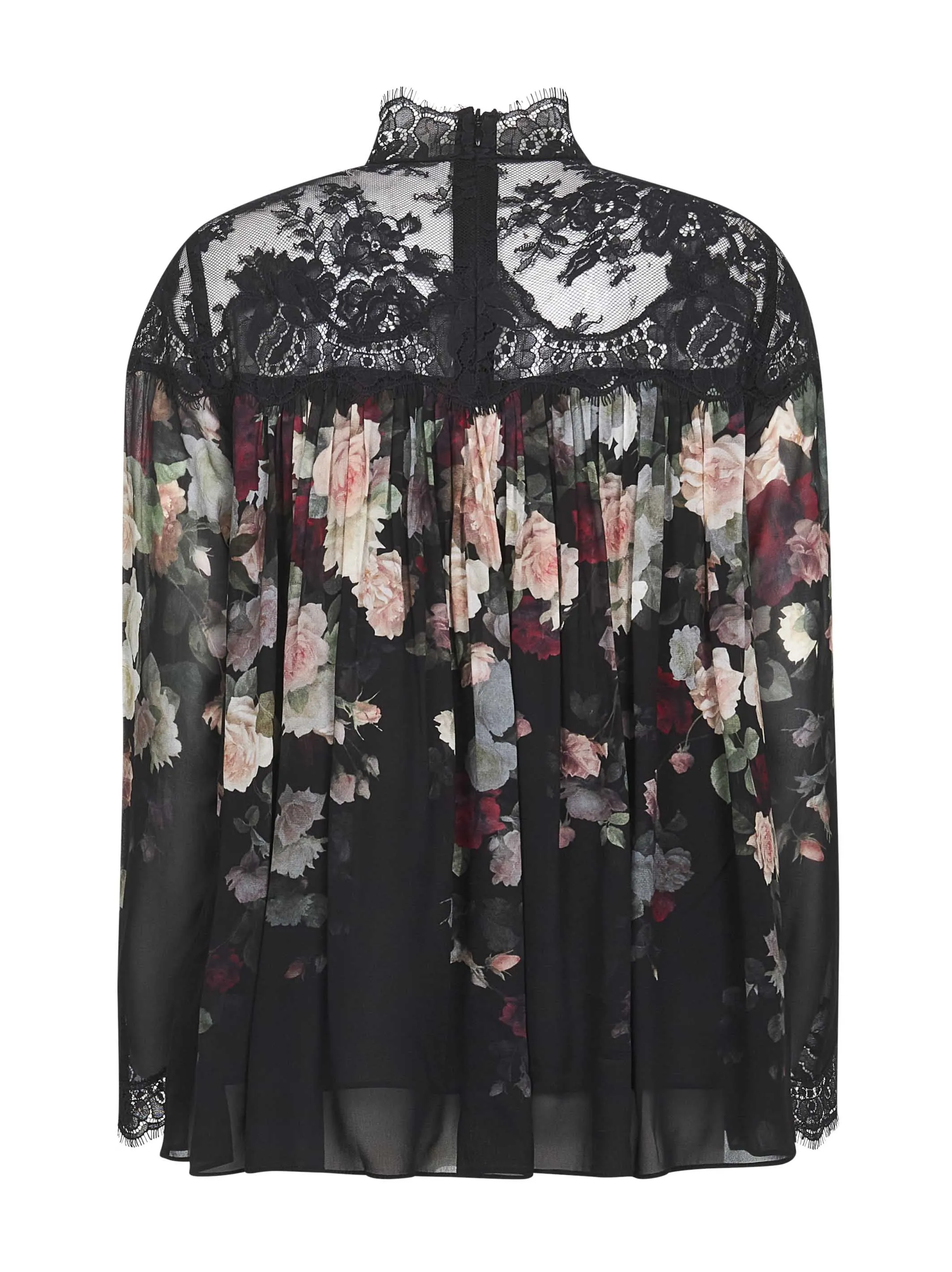 Hypnotic Black Cascade Print Blouse sold by Lord & Taylor product image thumbnail 2