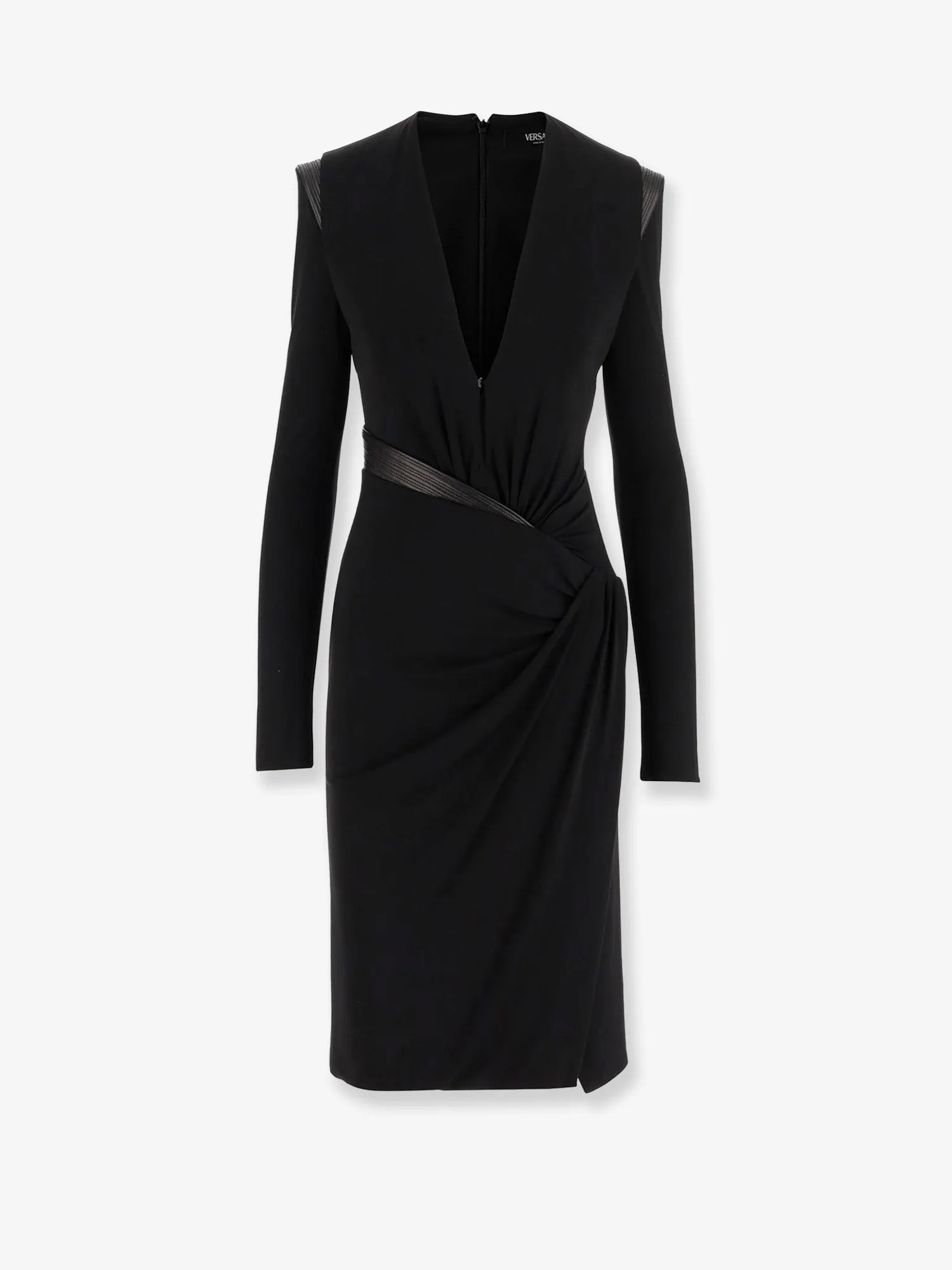 Crepe Mini Dress with V-Neckline sold by Lord & Taylor