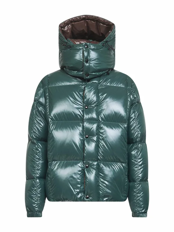 Green Parana Hooded Short Down Jacket sold by Lord & Taylor