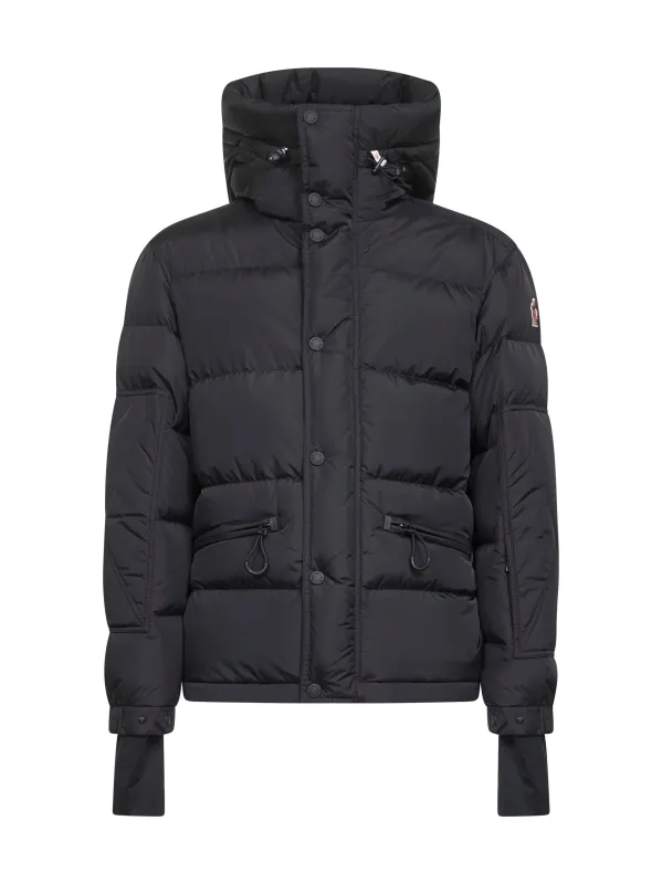 Short Hooded Down Jacket in Black sold by Lord & Taylor