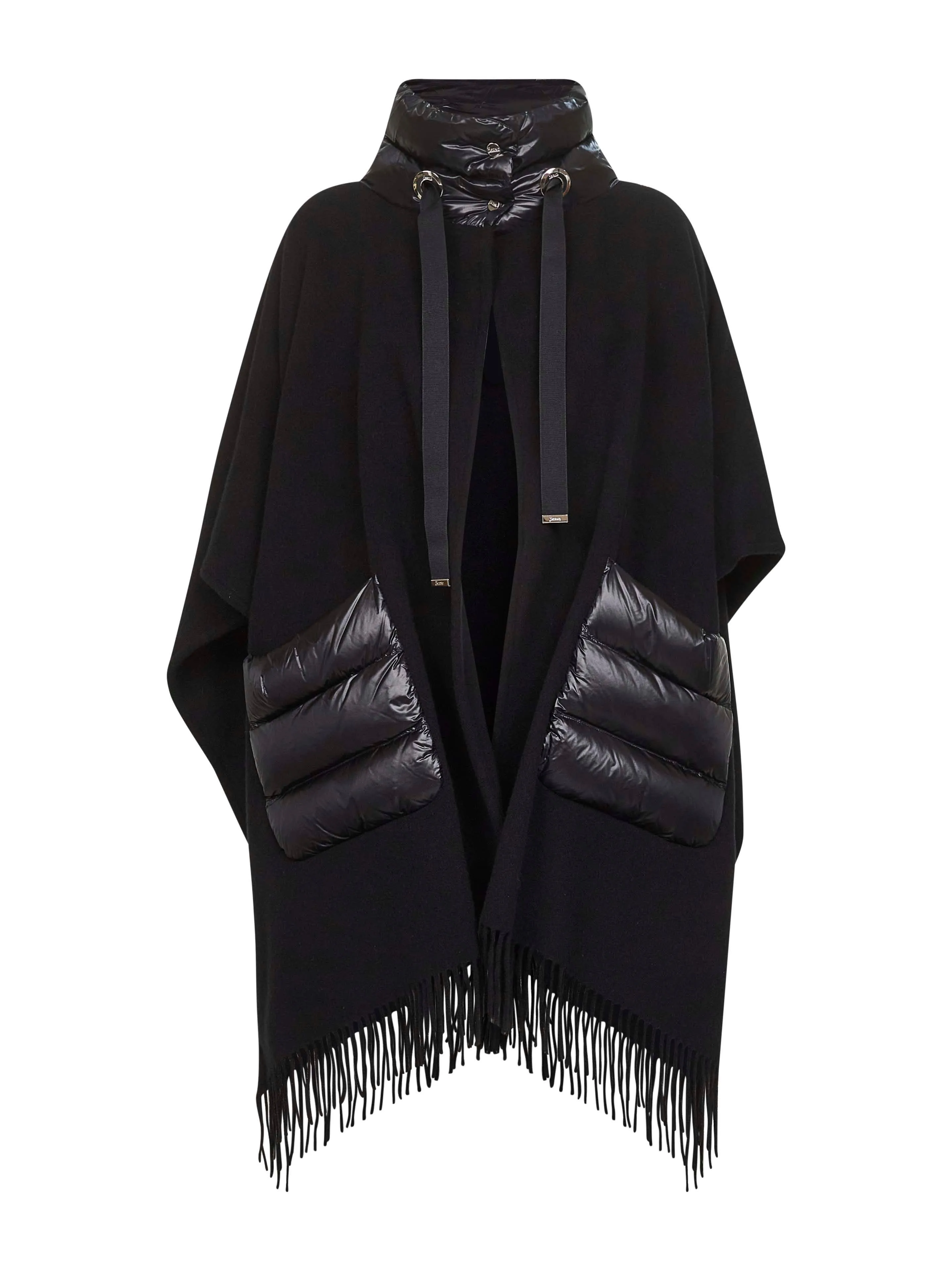 Black Ultralight Nylon Resort Poncho sold by Lord & Taylor