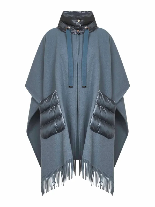 Midnight Teal Ultralight Nylon Resort Poncho sold by Lord & Taylor