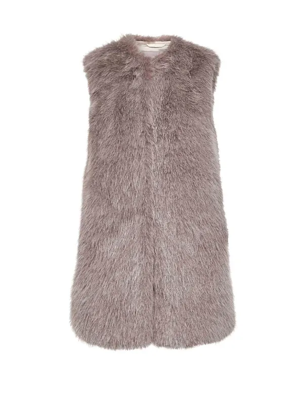 Light Lilac Faux Fur Vest sold by Lord & Taylor