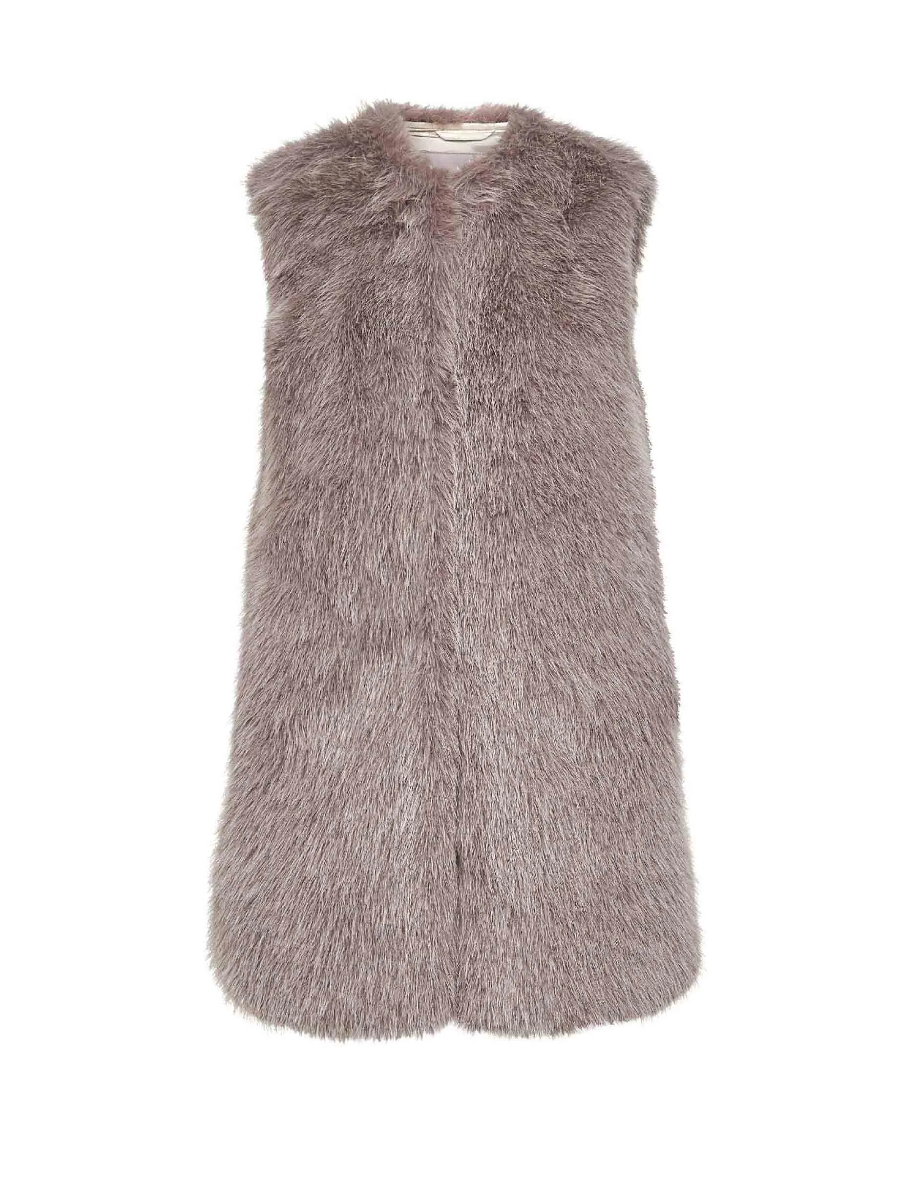 Light Lilac Faux Fur Vest sold by Lord & Taylor