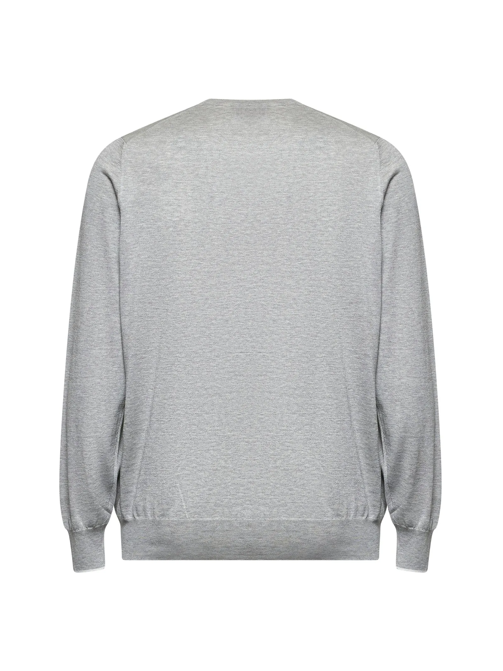 Grey Silk and Cotton Crewneck Sweater sold by Lord & Taylor product image thumbnail 2