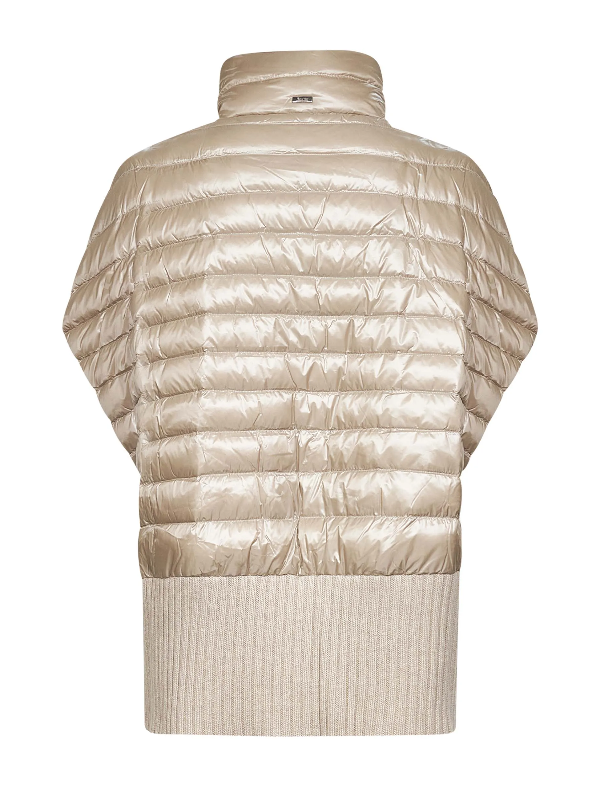 Ivory Knit and Ultralight Nylon Poncho sold by Lord & Taylor product image thumbnail 2