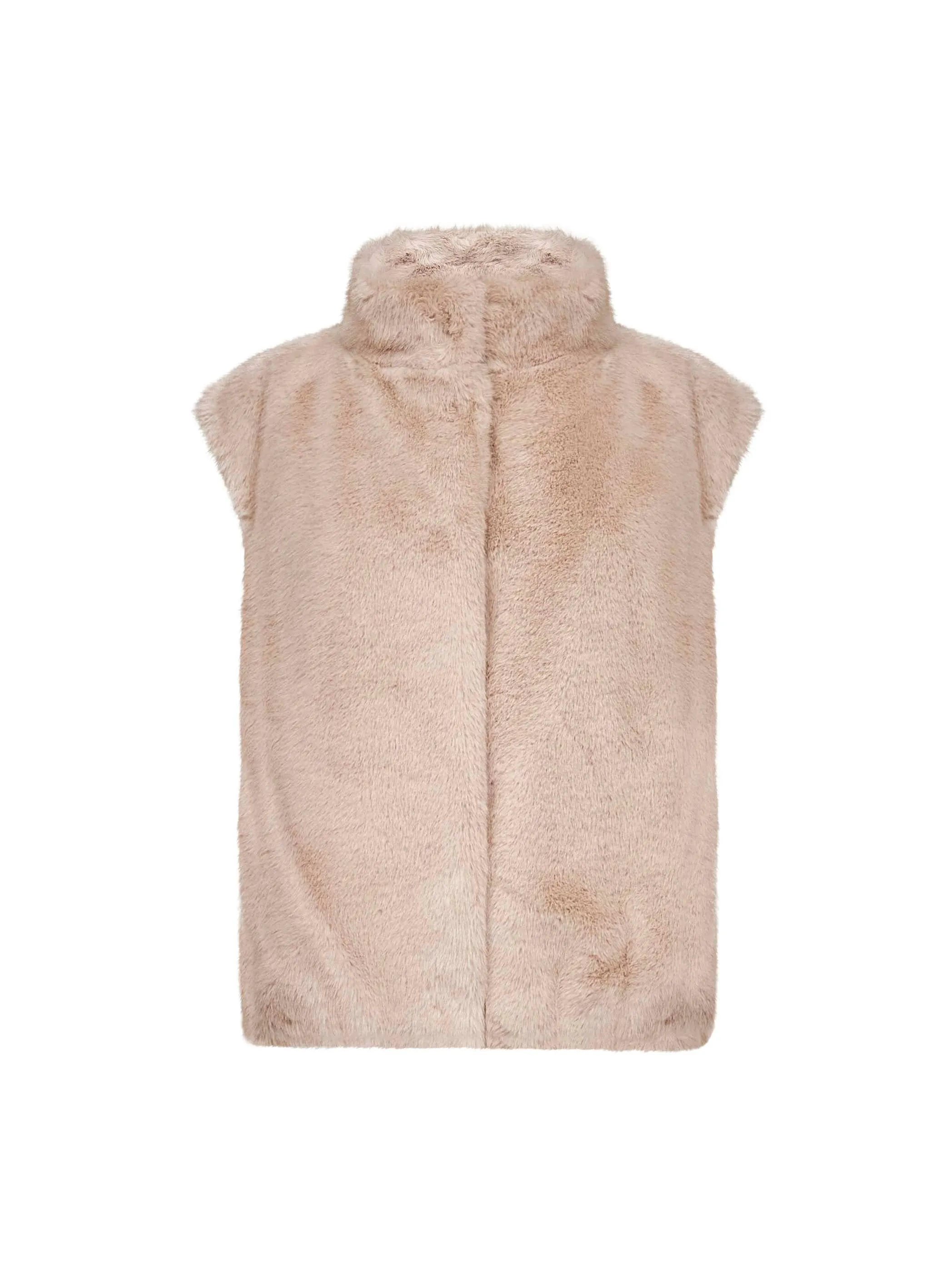 Ivory Faux Mink Fur Resort Vest sold by Lord & Taylor