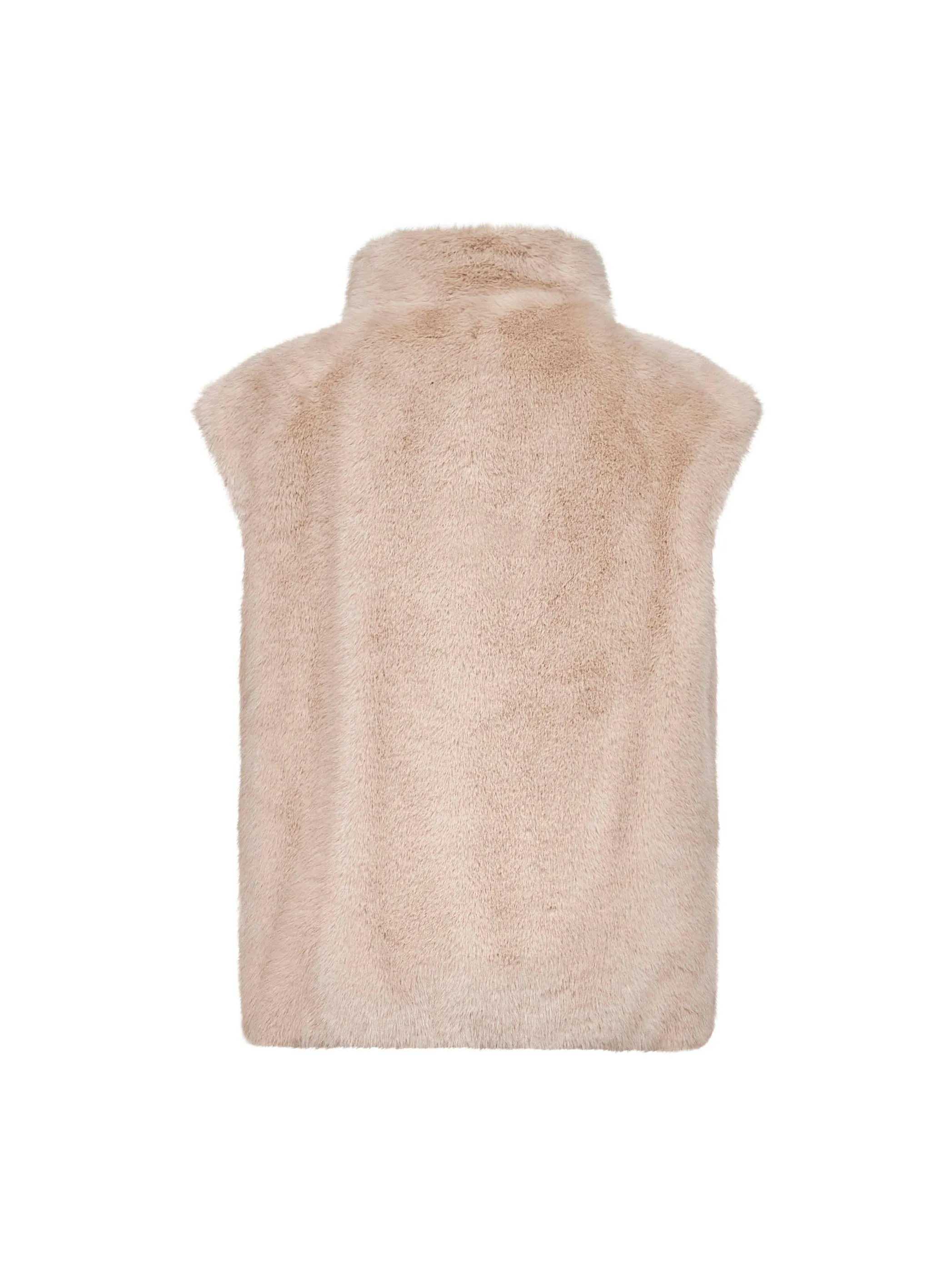 Ivory Faux Mink Fur Resort Vest sold by Lord & Taylor product image thumbnail 2