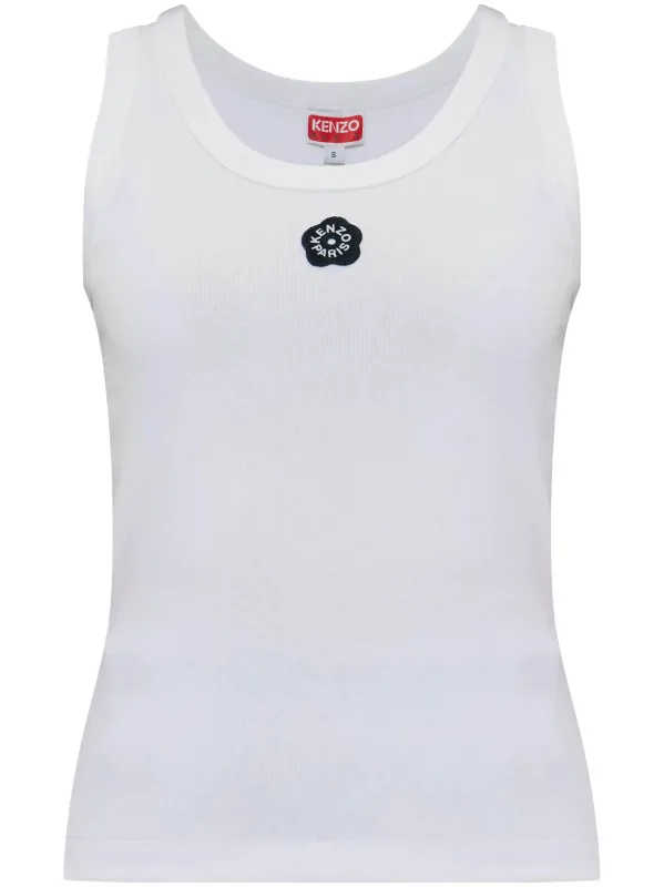 'BOKE FLOWER 2.0' RIB TANK TOP sold by Lord & Taylor