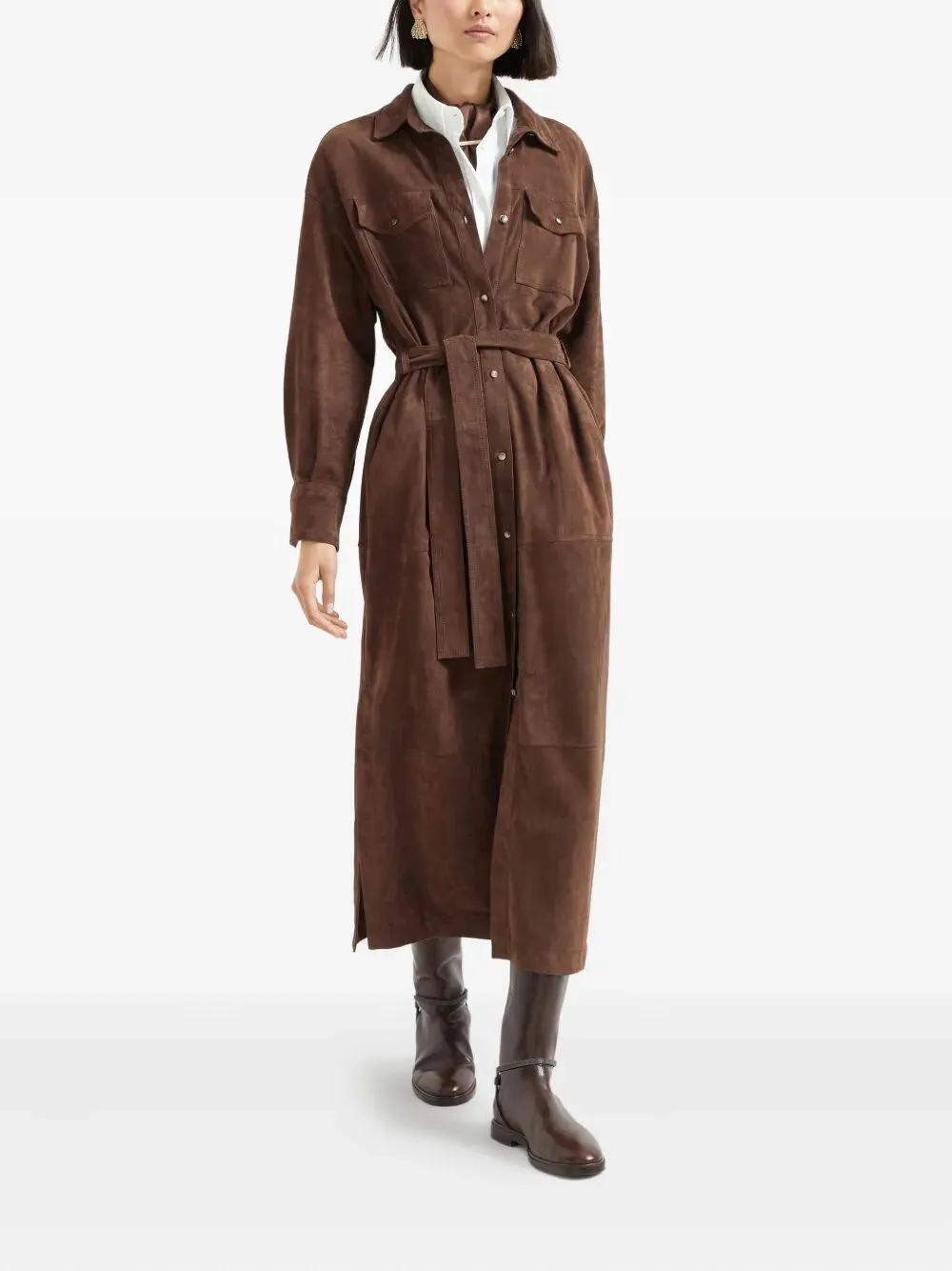 LEATHER SAFARI BELTED JACKET sold by Lord & Taylor product image thumbnail 5