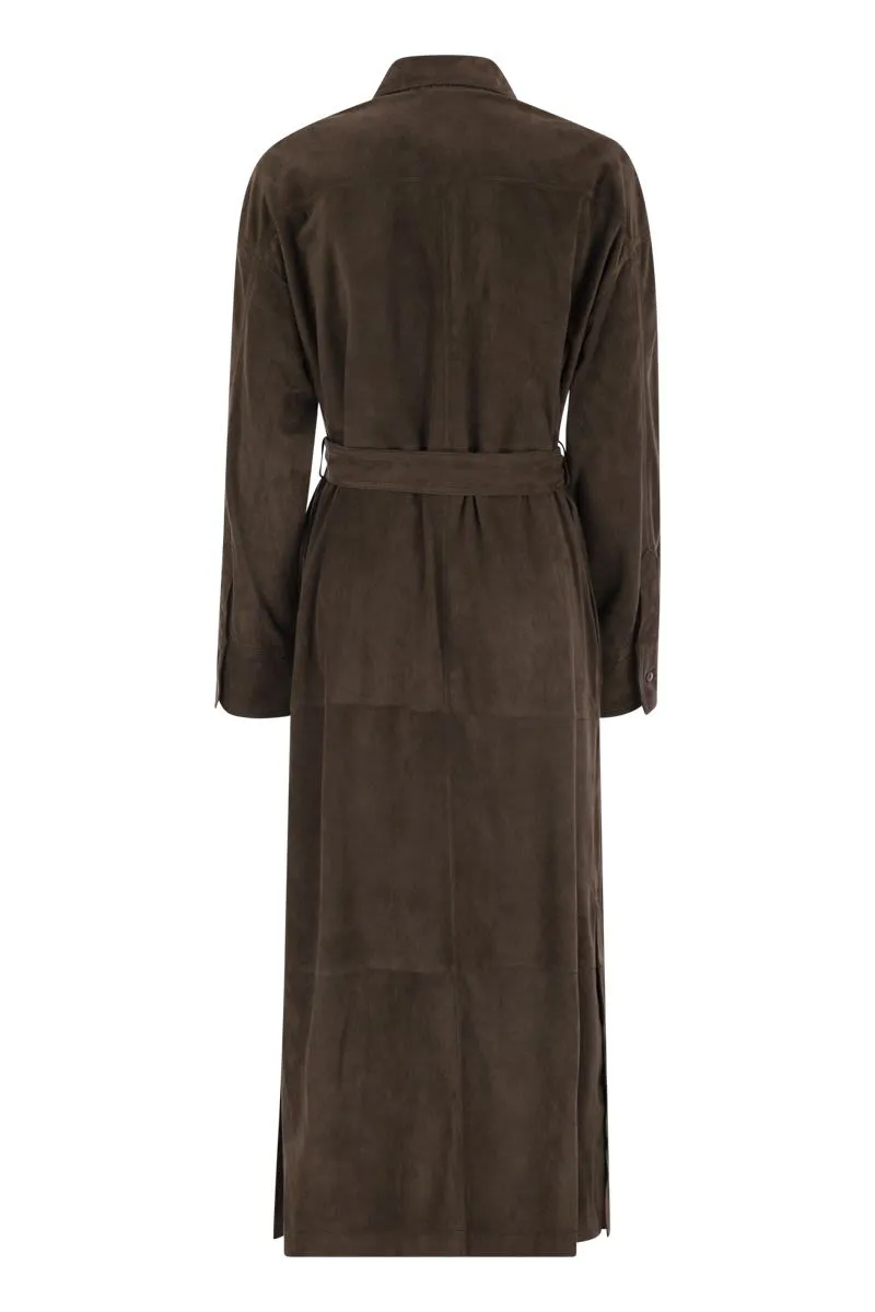 LEATHER SAFARI BELTED JACKET sold by Lord & Taylor product image thumbnail 2