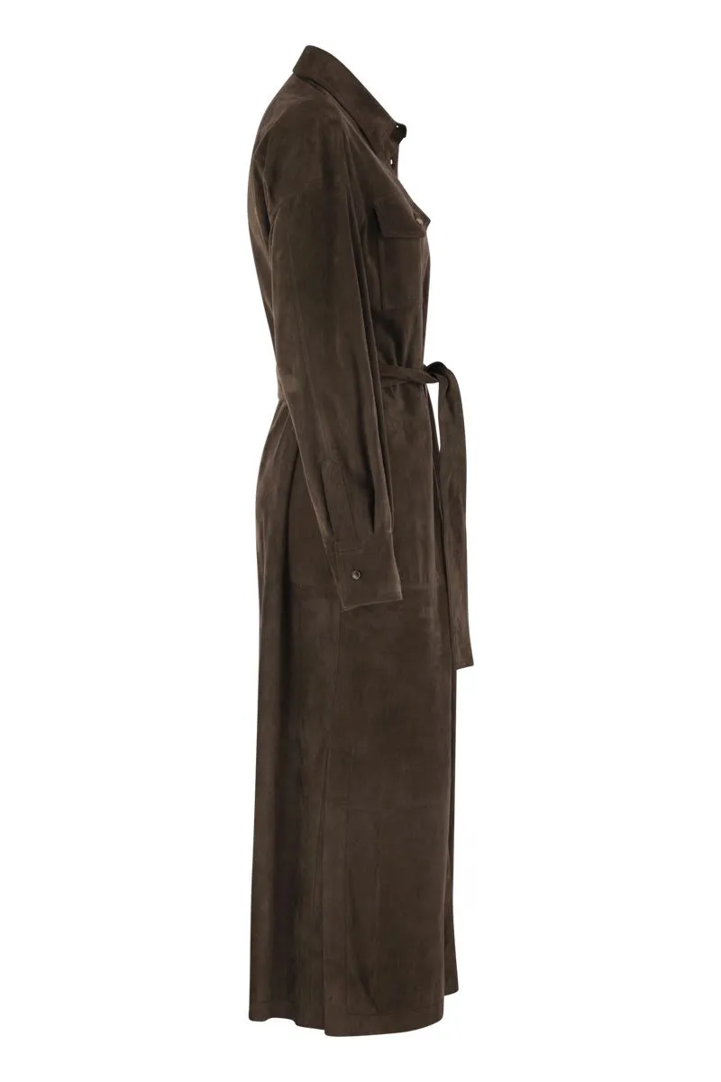 LEATHER SAFARI BELTED JACKET sold by Lord & Taylor product image thumbnail 3
