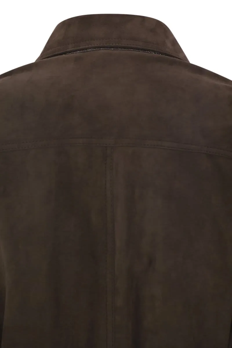 LEATHER SAFARI BELTED JACKET sold by Lord & Taylor product image thumbnail 4