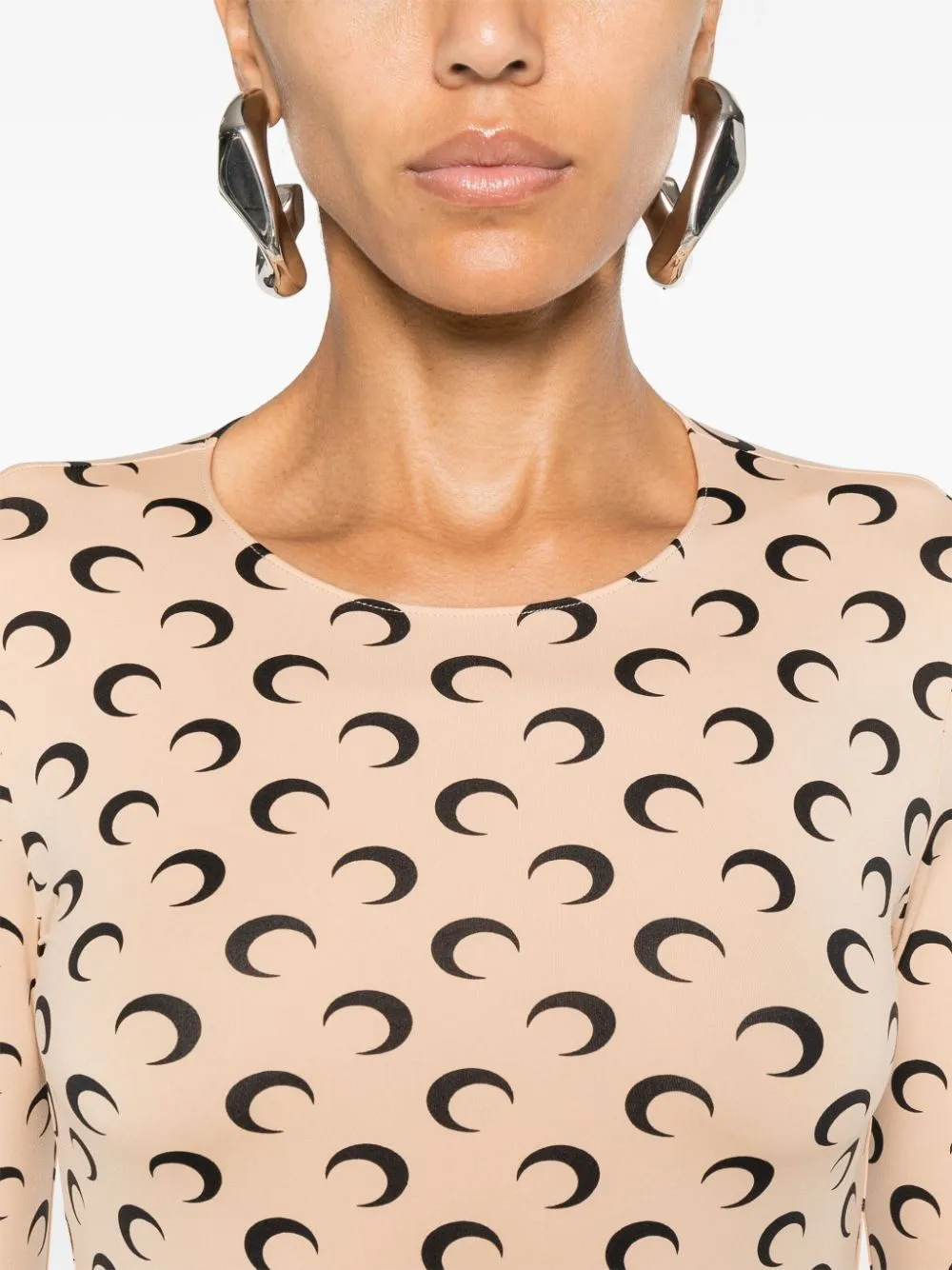 "MOON" PRINTED JERSEY LS CREWNECK TOP sold by Lord & Taylor product image thumbnail 4