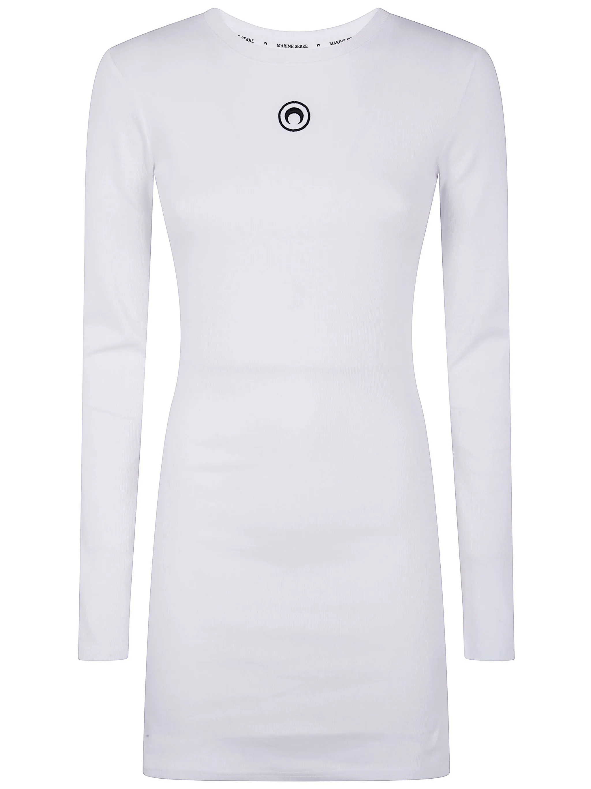 "MOON" LOGO RIBBED JERSEY LONG SLEEVES MINI CREWNECK DRESS sold by Lord & Taylor