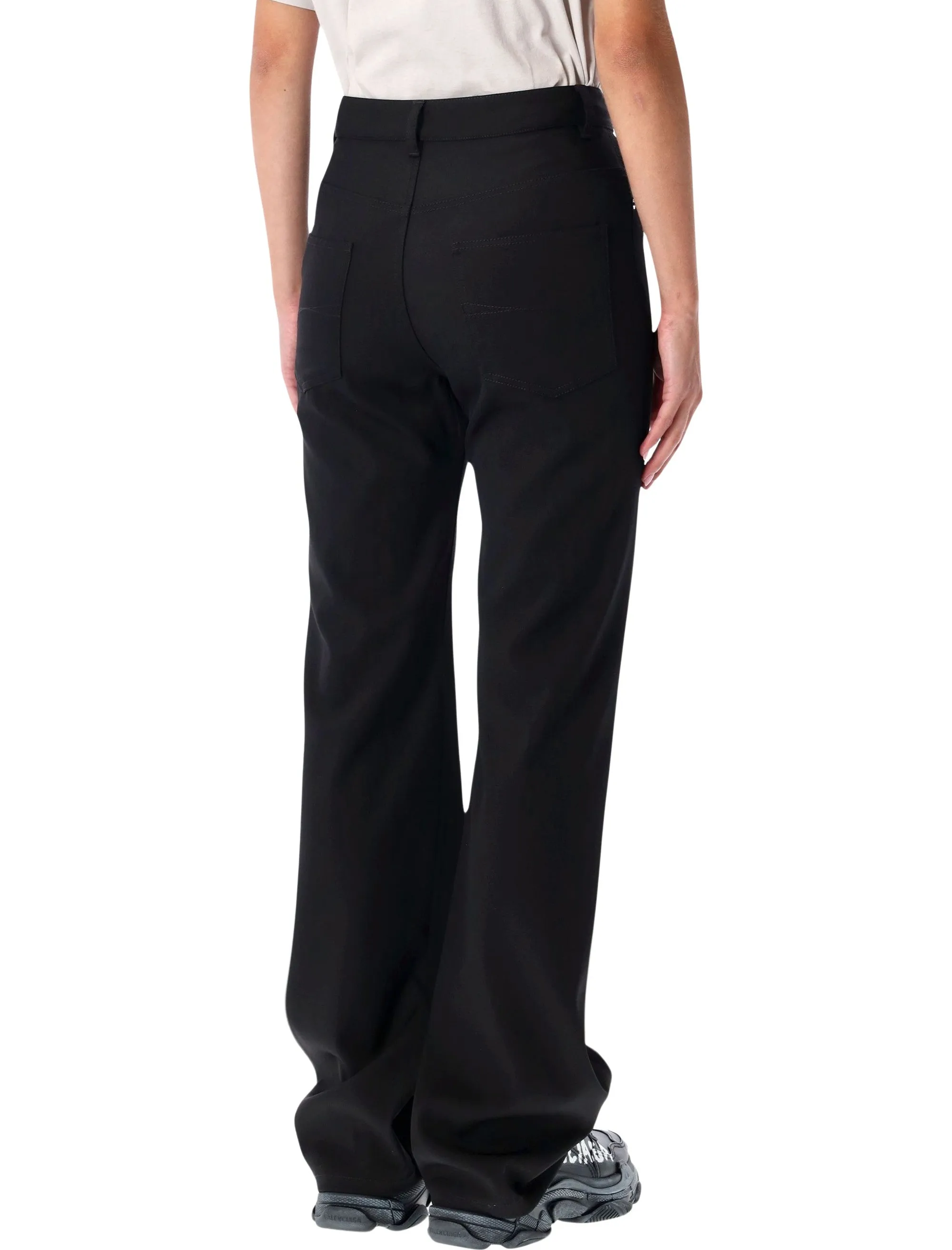 BALENCIAGA BLACK STRAIGHT FIT TAILORED WOOL PANTS sold by Lord & Taylor product image thumbnail 2