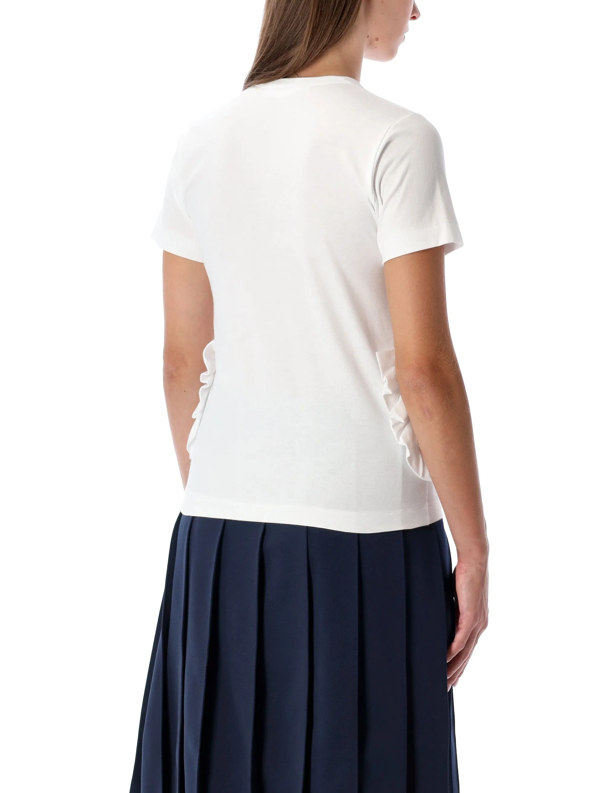 COMME DES GARÇONS GIRL WHITE T-SHIRT WITH RUFFLE POCKETS sold by Lord & Taylor product image thumbnail 2