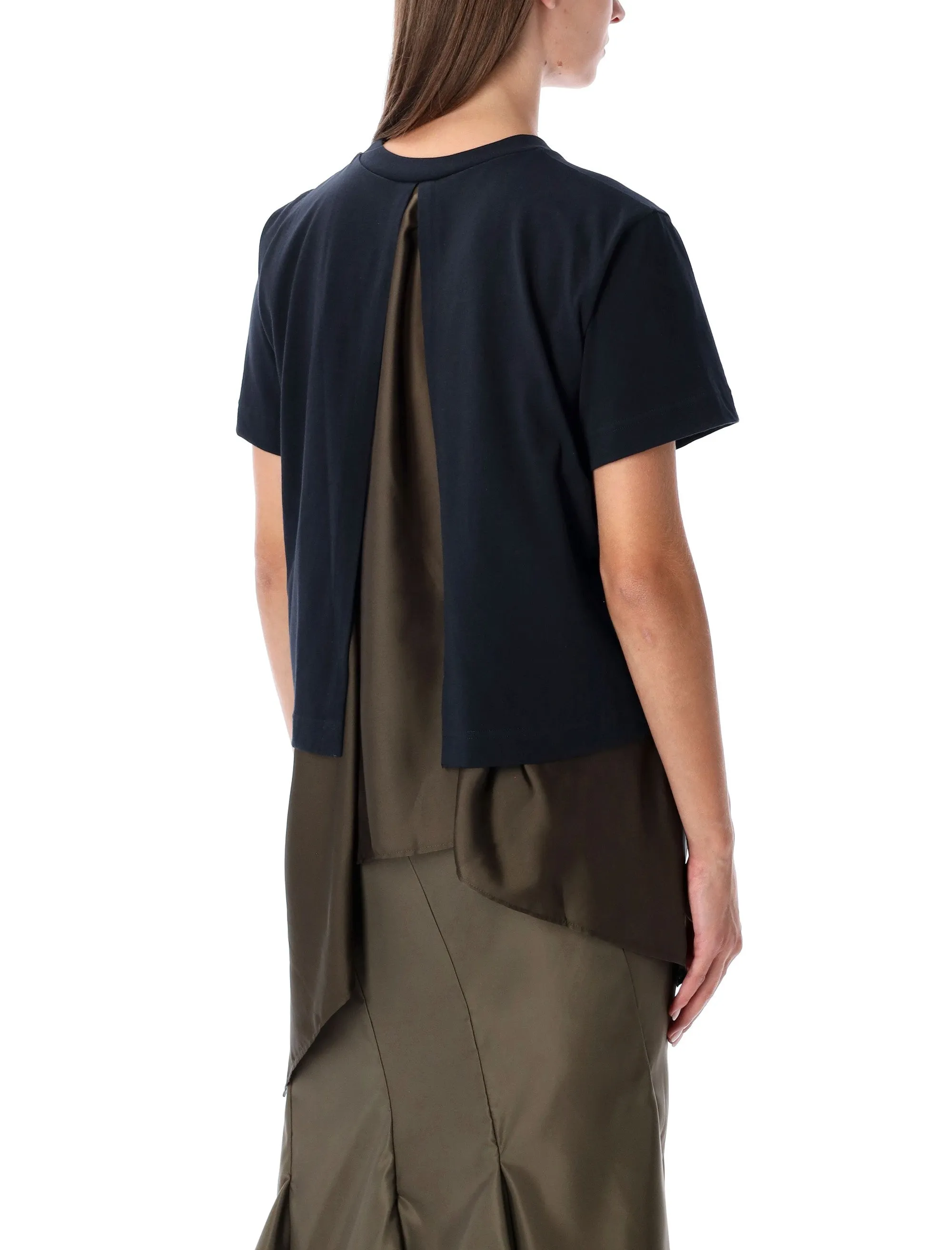 SACAI T-SHIRT WITH VOILE BACK INSERT sold by Lord & Taylor product image thumbnail 2