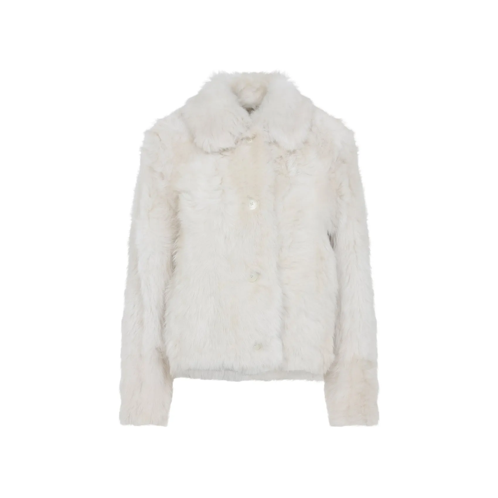 MERINGUE WHITE LAMB FUR JACKET sold by Lord & Taylor