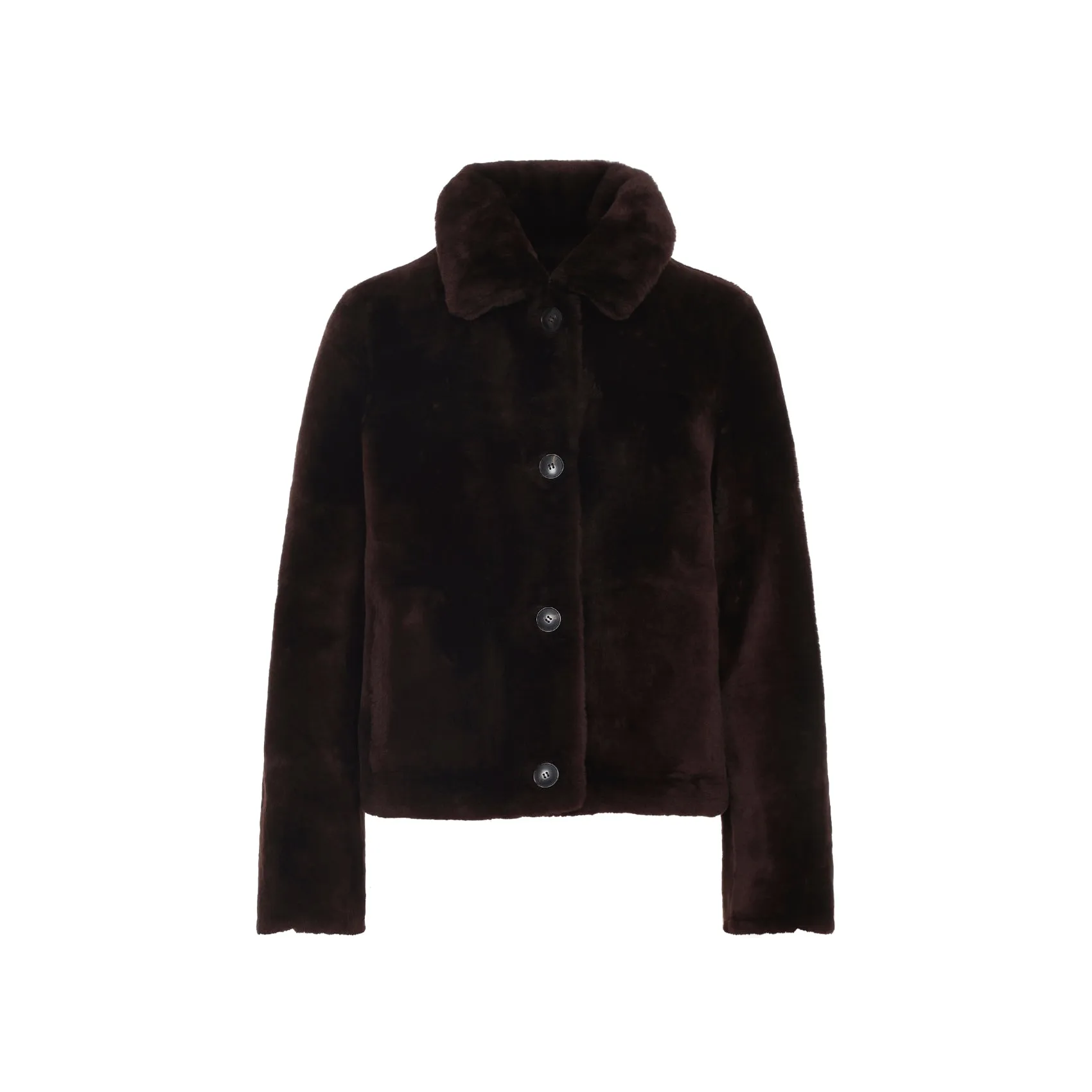 DEEP GRENAT LAMB SHEARLING JACKET sold by Lord & Taylor