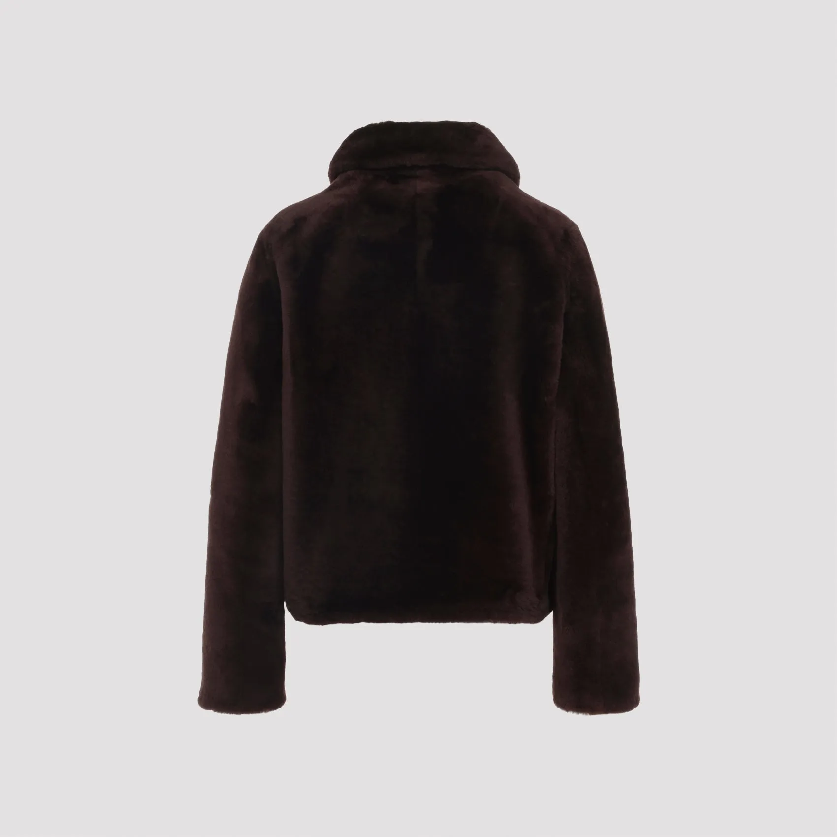 DEEP GRENAT LAMB SHEARLING JACKET sold by Lord & Taylor product image thumbnail 3