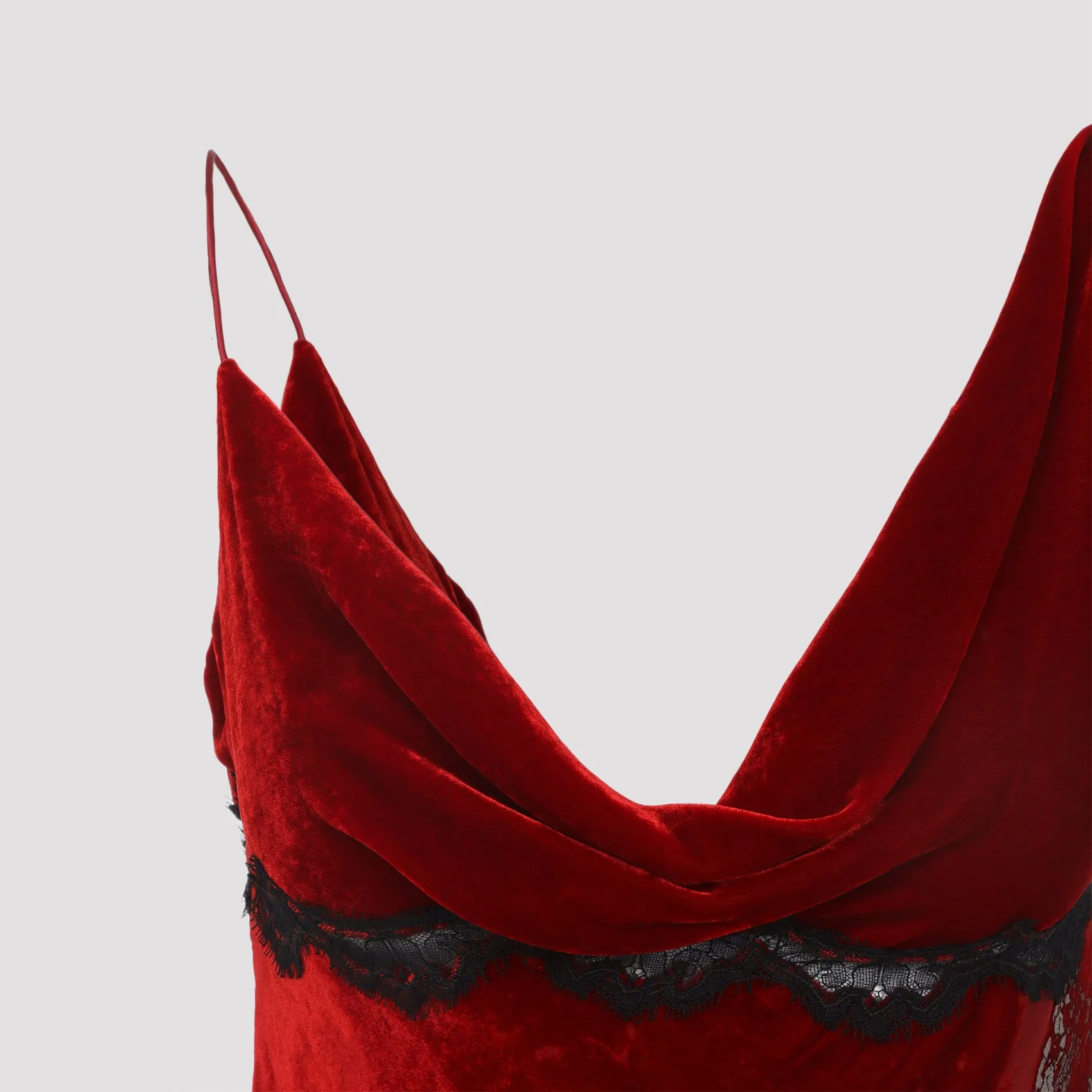 DARK RED VISCOSE MINI DRESS sold by Lord & Taylor product image thumbnail 5