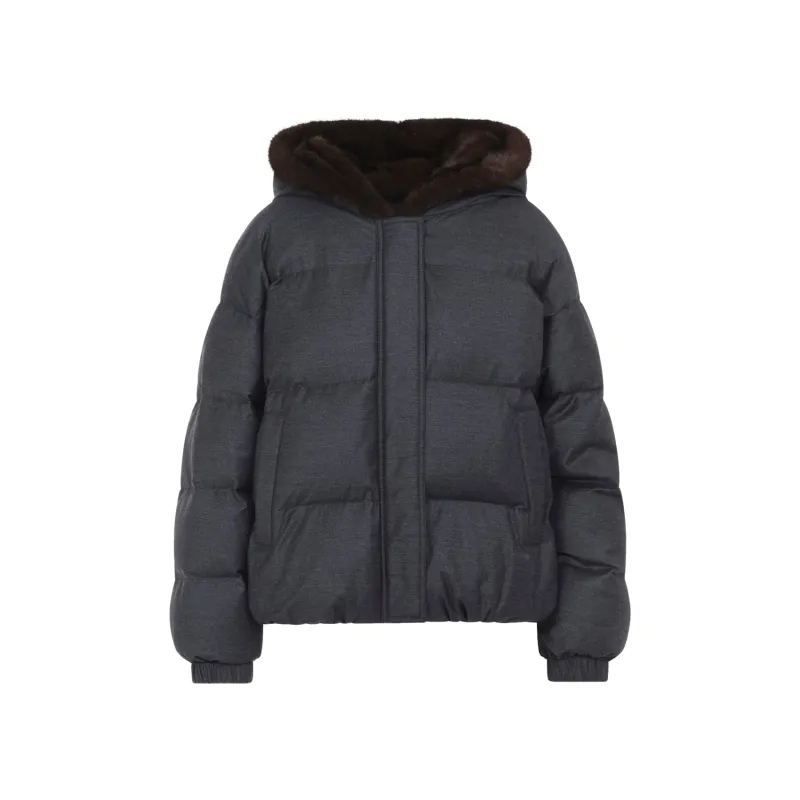 GREY MINK DOWN JACKET sold by Lord & Taylor