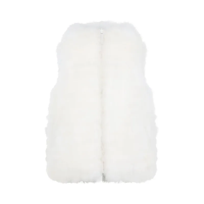 WHITE LAMB GILET sold by Lord & Taylor