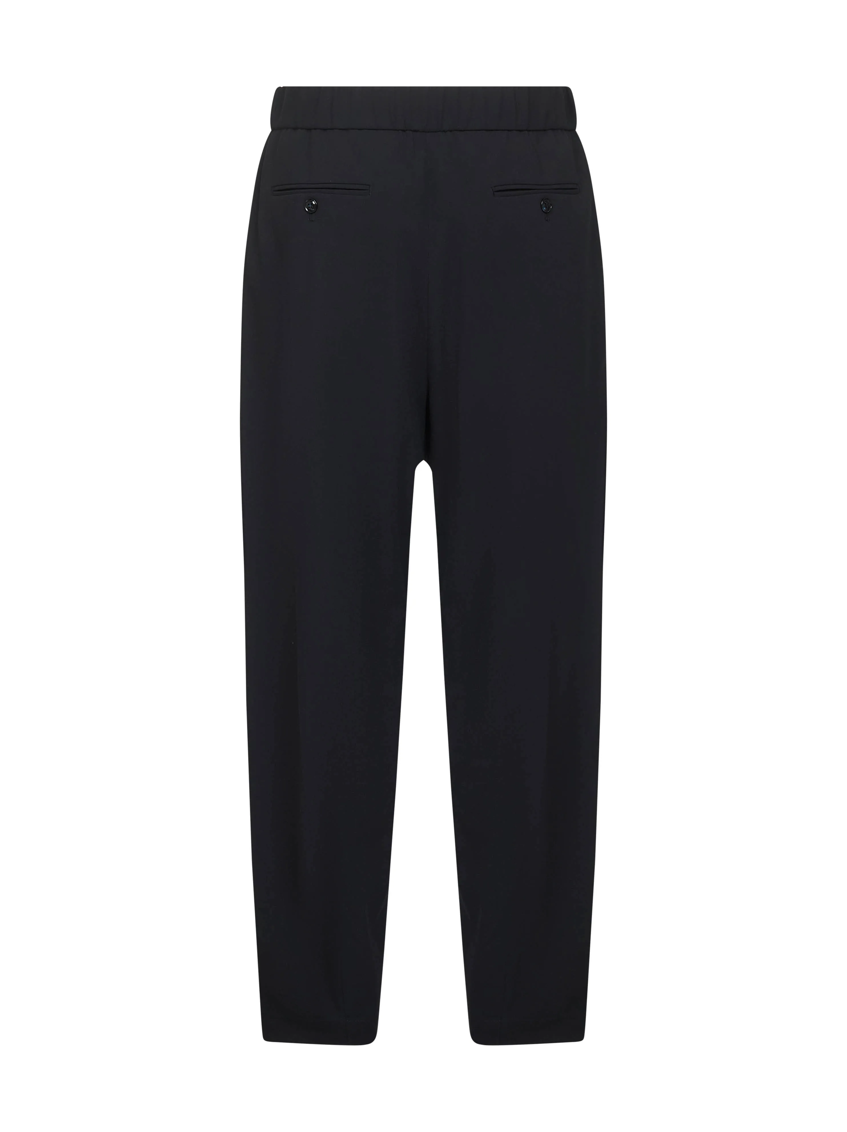 Blue Wool Crepe One-Pleat Trousers sold by Lord & Taylor product image thumbnail 2