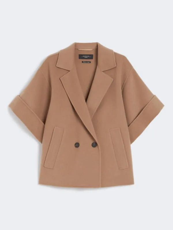 MM PEAR LIGHT BROWN SHORT CLOTH JACKET sold by Lord & Taylor
