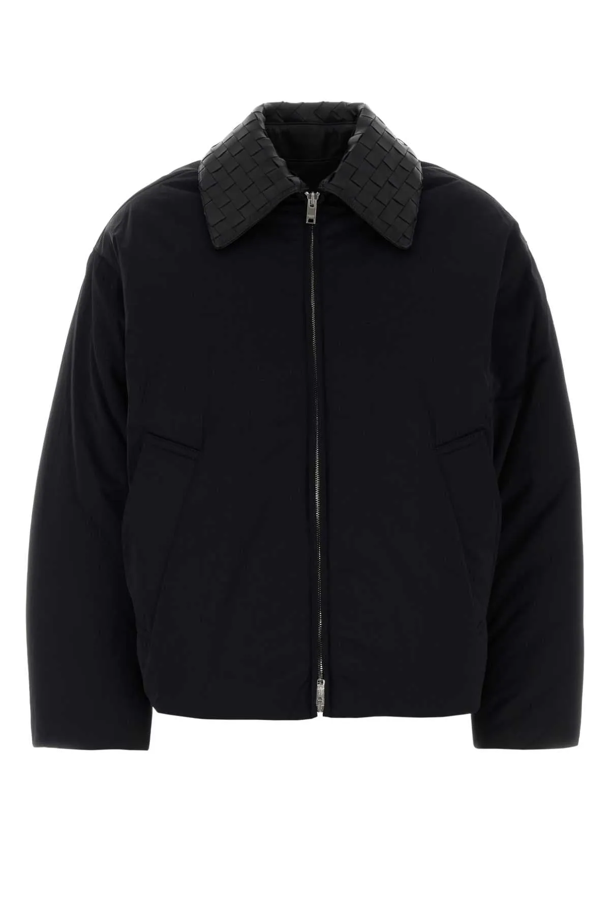 CHAQUETA PUFFER NEGRA CUELLO INTRECCIATO sold by Lord & Taylor