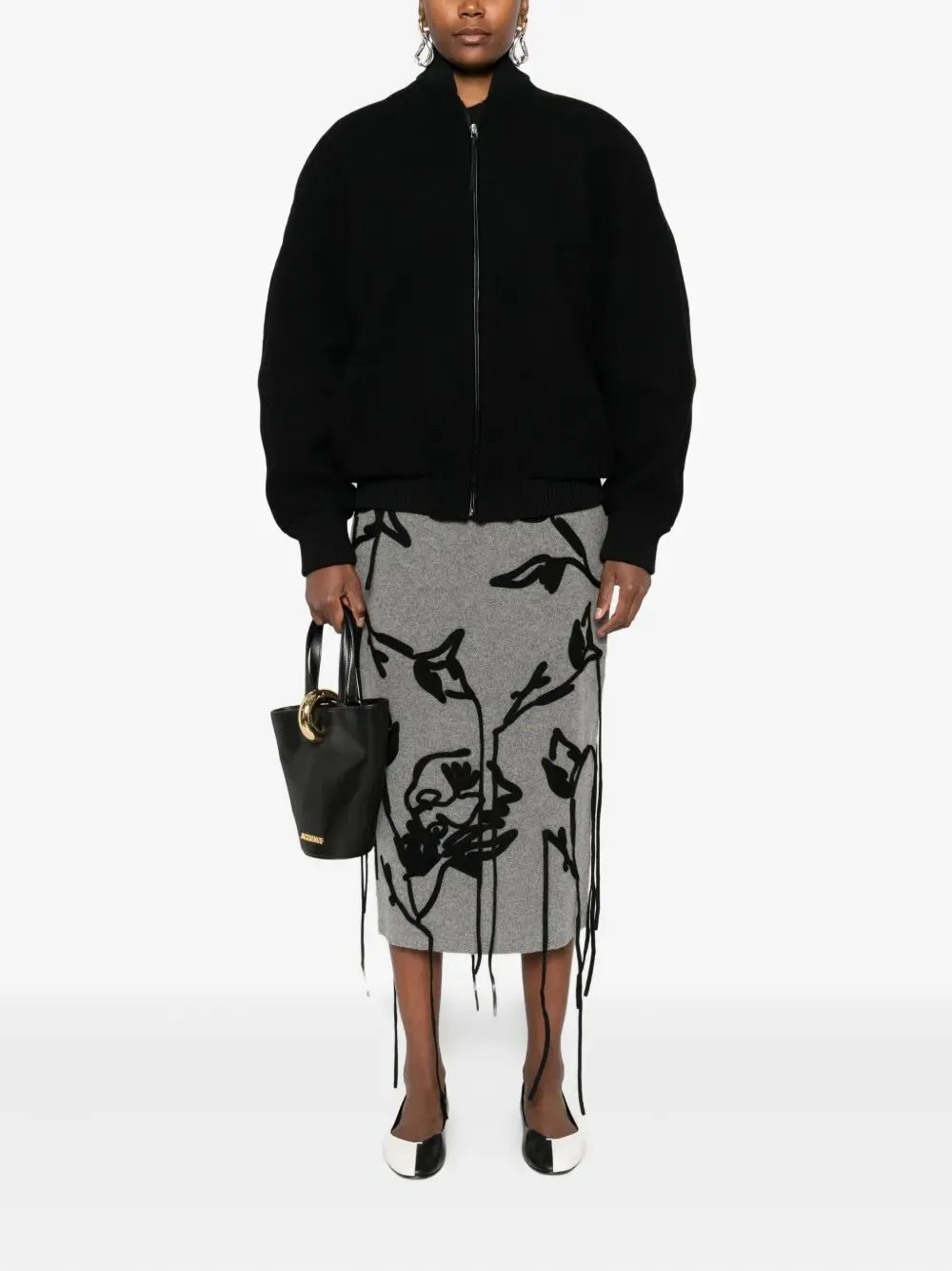 BOMBER LE BLOUSON PILU NEGRA ZIP sold by Lord & Taylor product image thumbnail 2